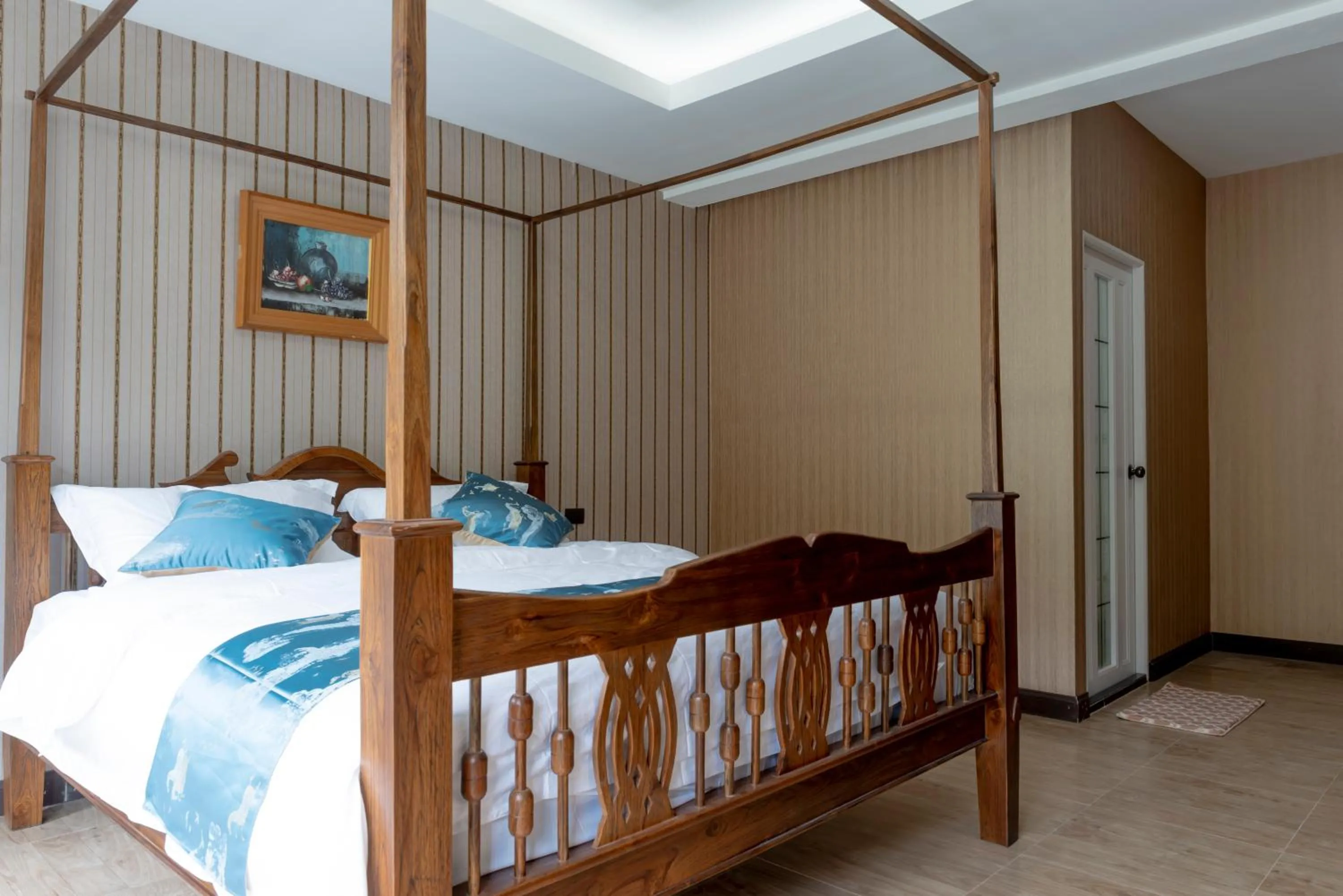 Bed in A Lanna Boutique House