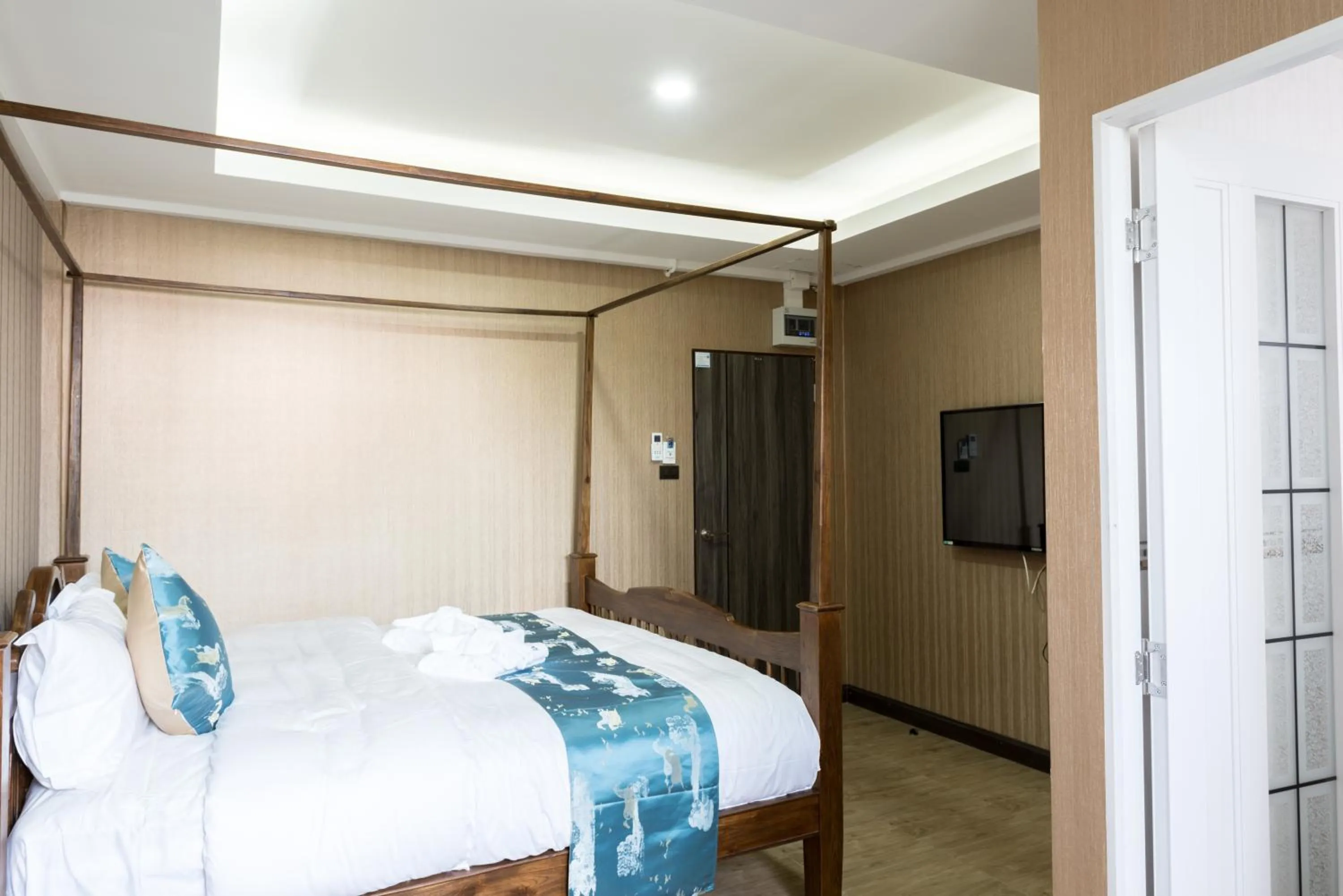 Bed in A Lanna Boutique House