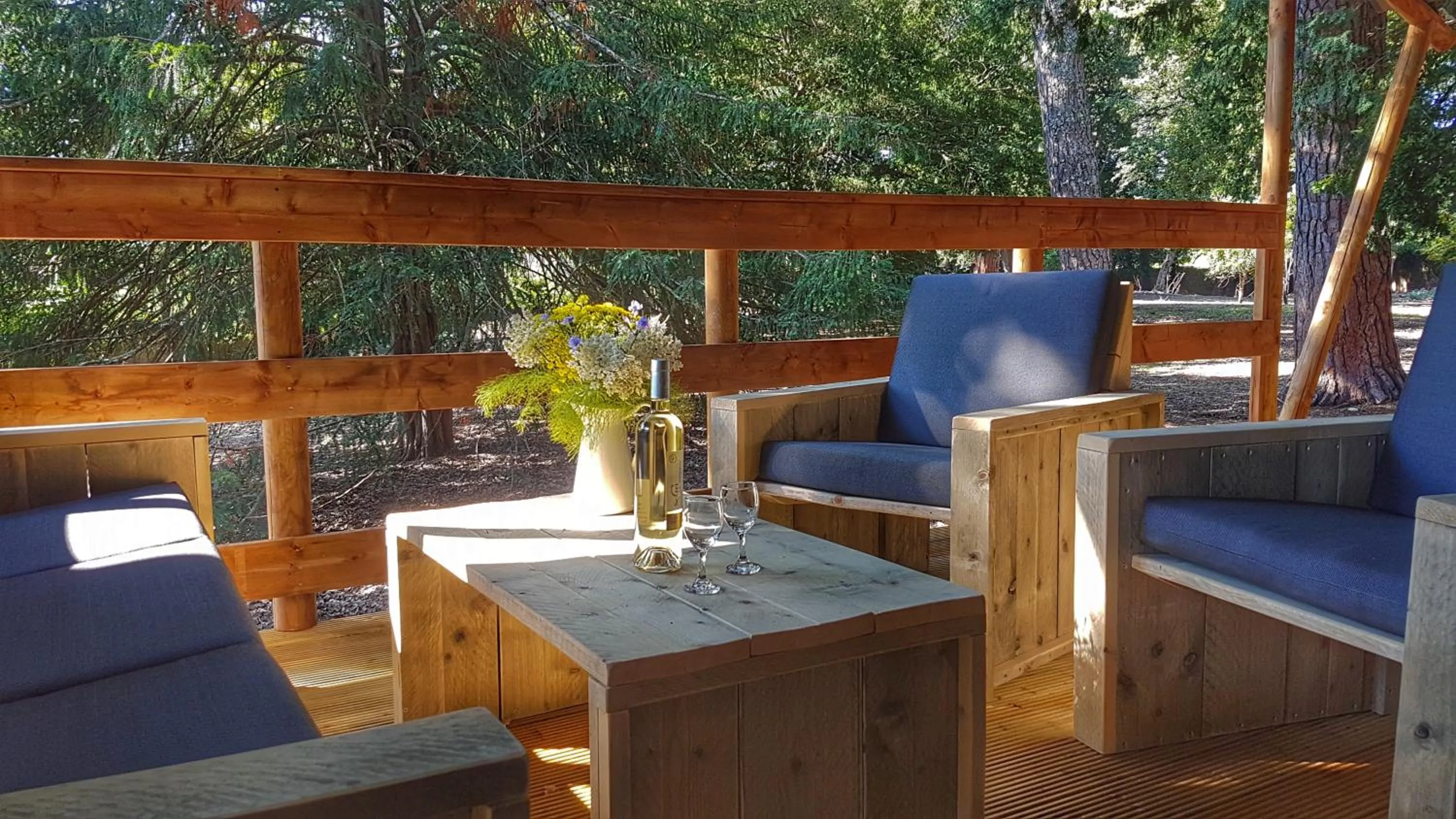 Patio in Le Lodge du Domaine Saint Martin