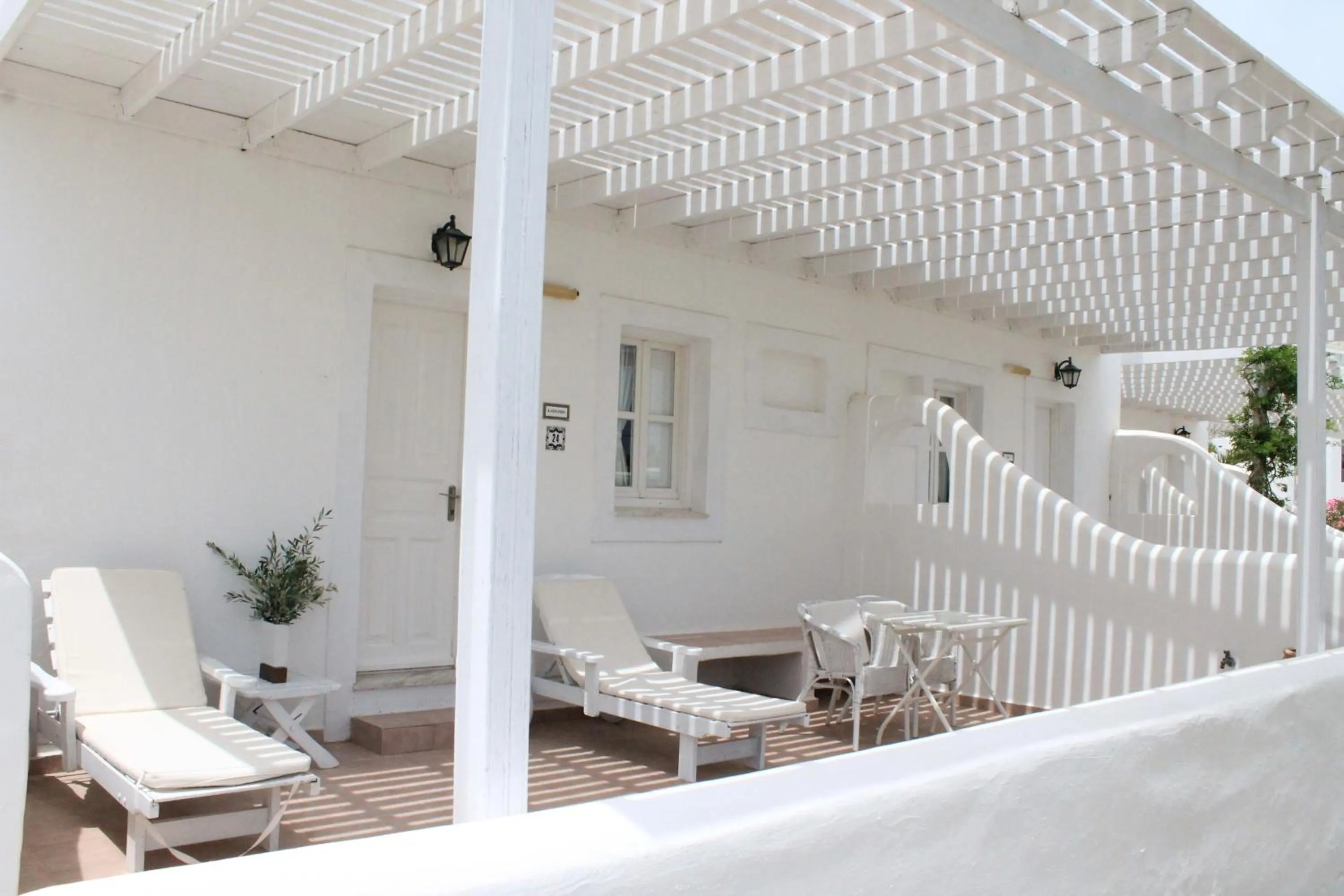 Balcony/Terrace in Porto Scoutari Romantic Hotel