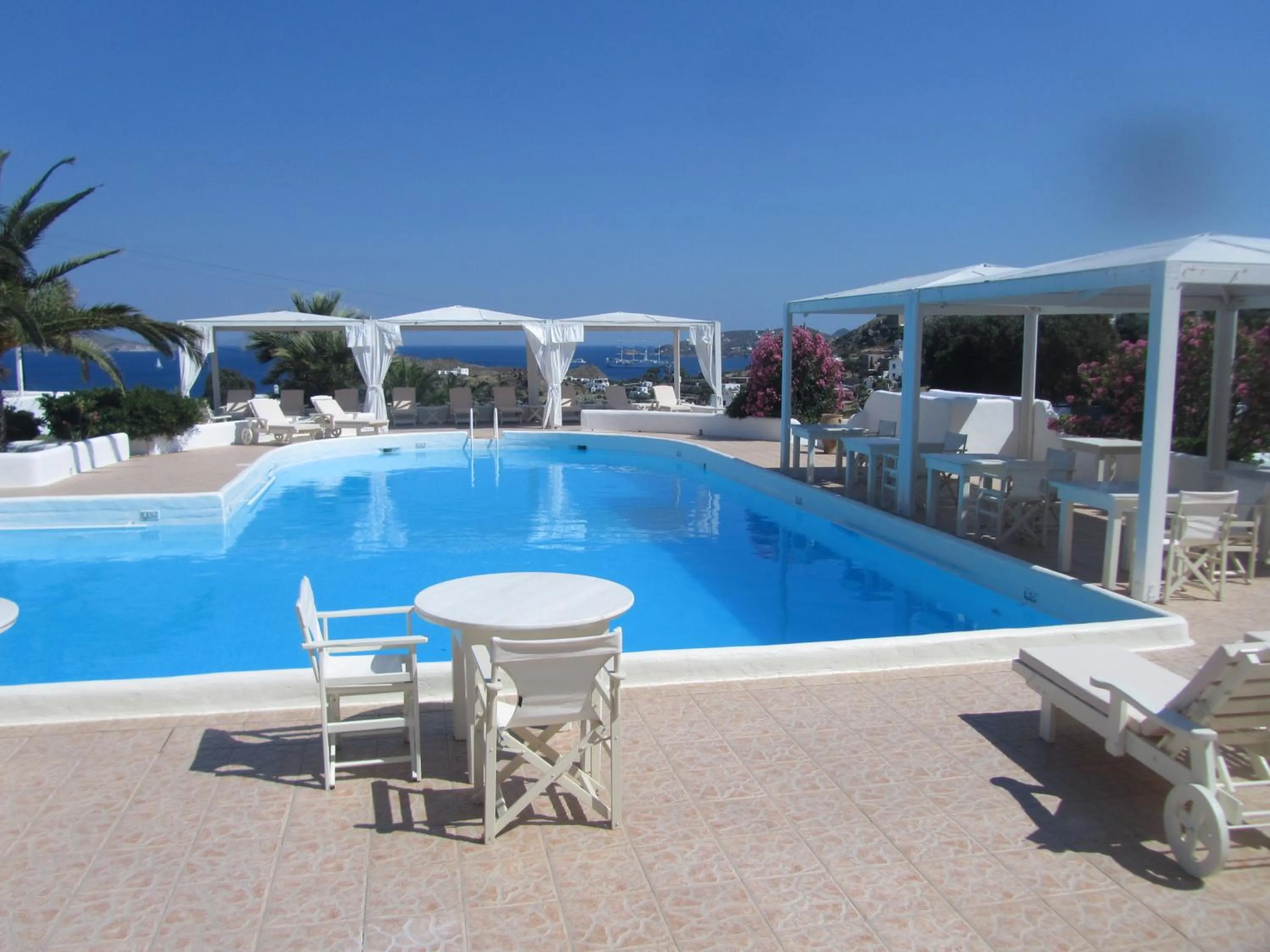 Pool view in Porto Scoutari Romantic Hotel