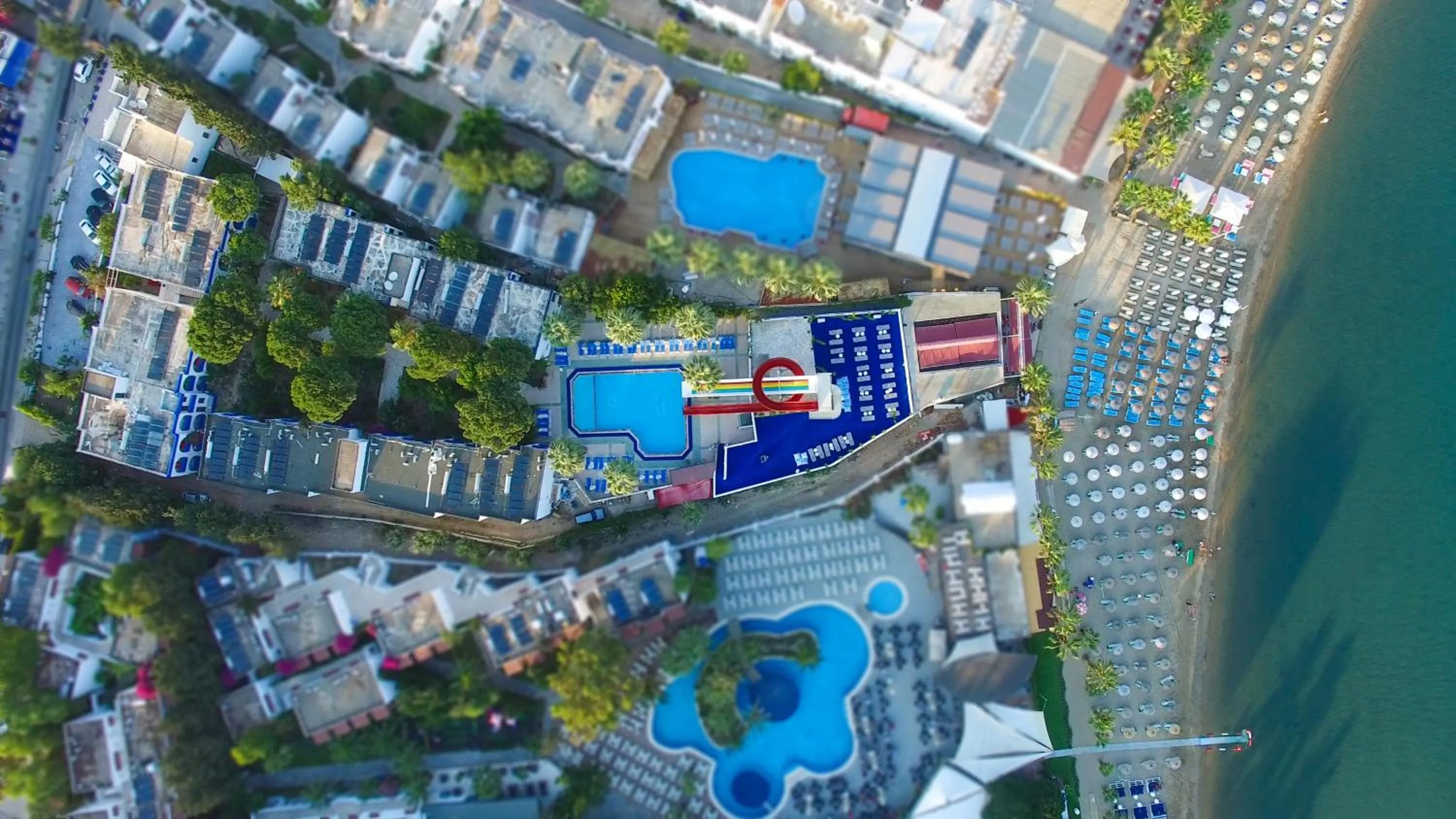 Bird's eye view in Gumbet Anil Beach