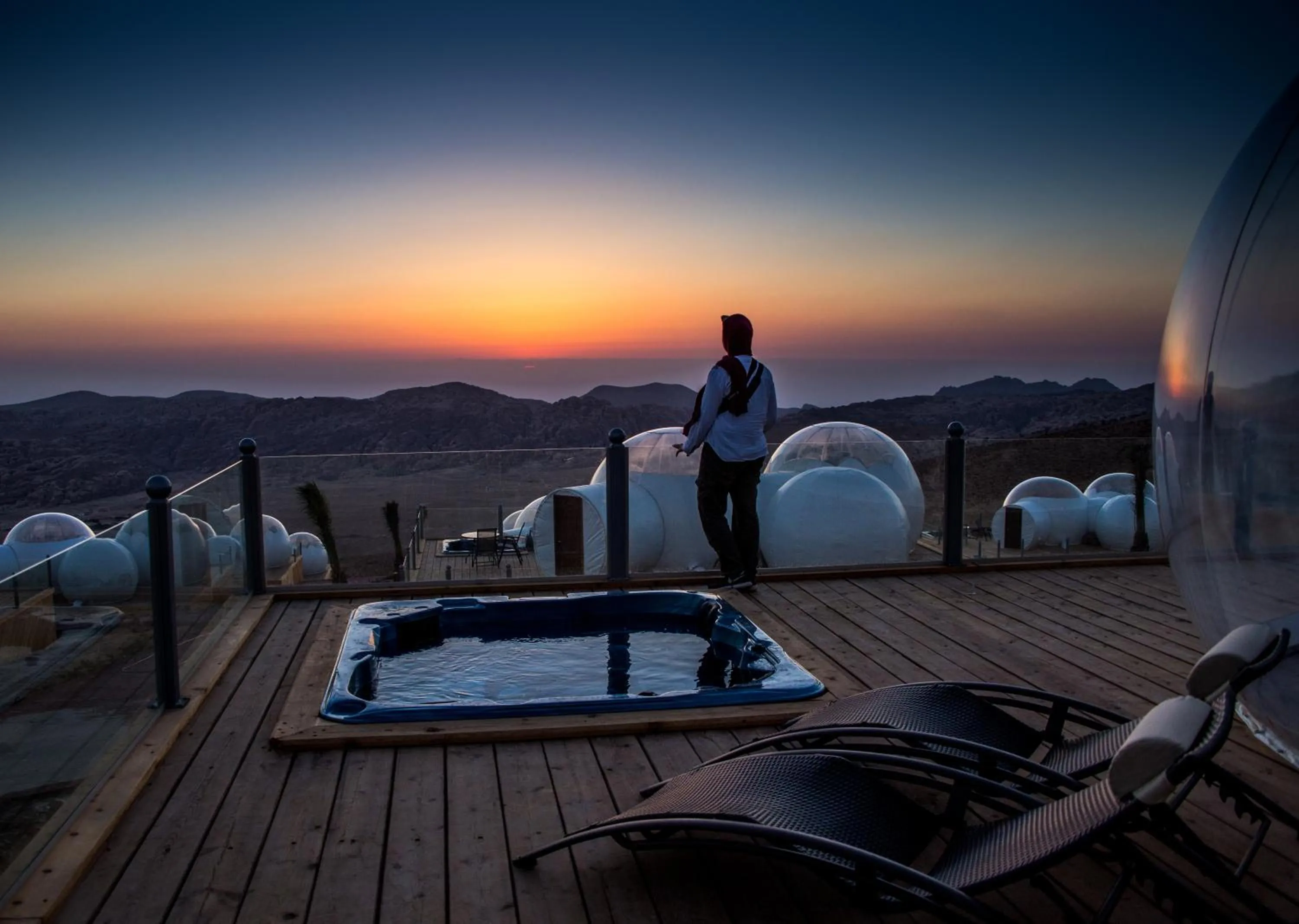 Family in Petra Bubble Luxotel