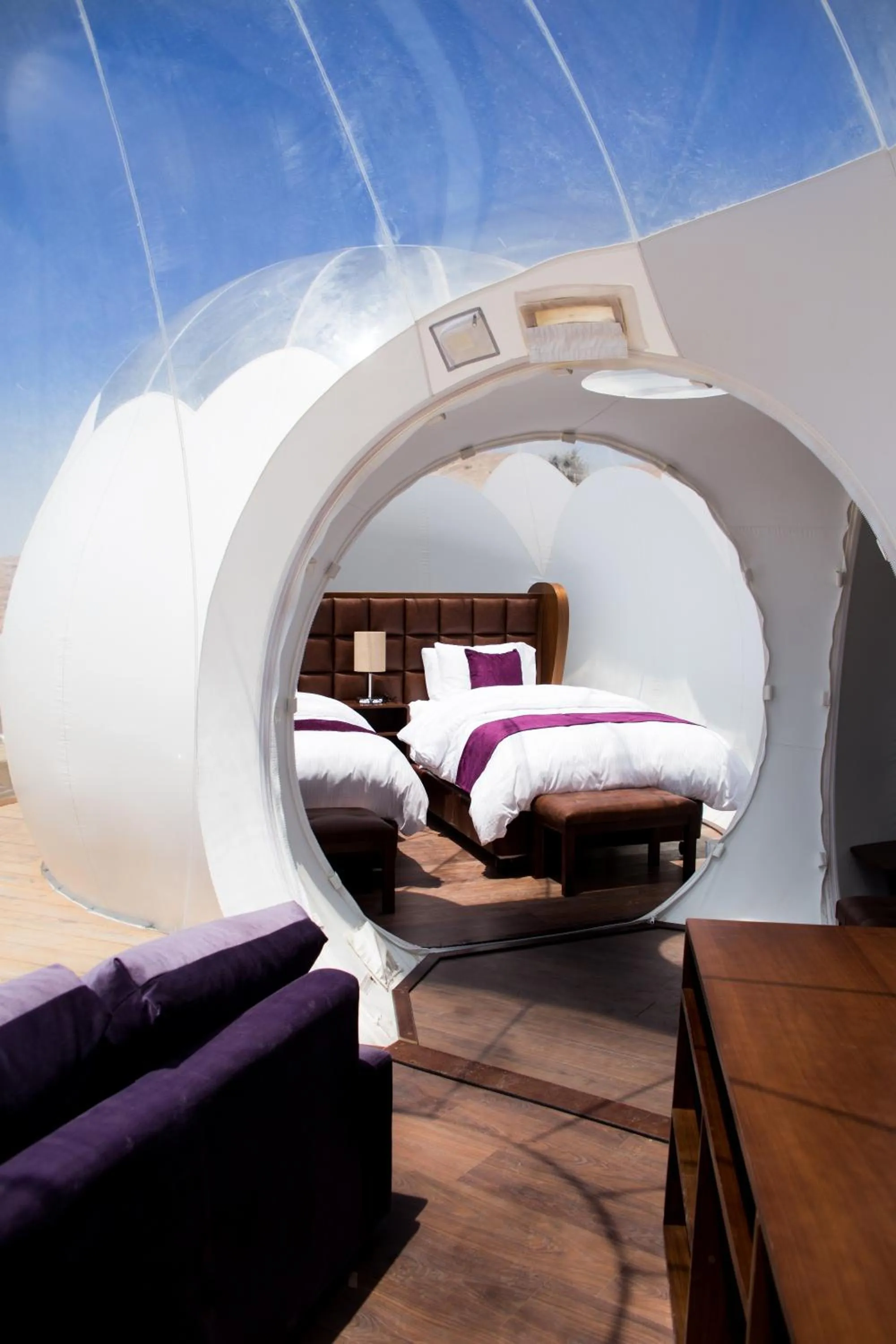 Bed in Petra Bubble Luxotel