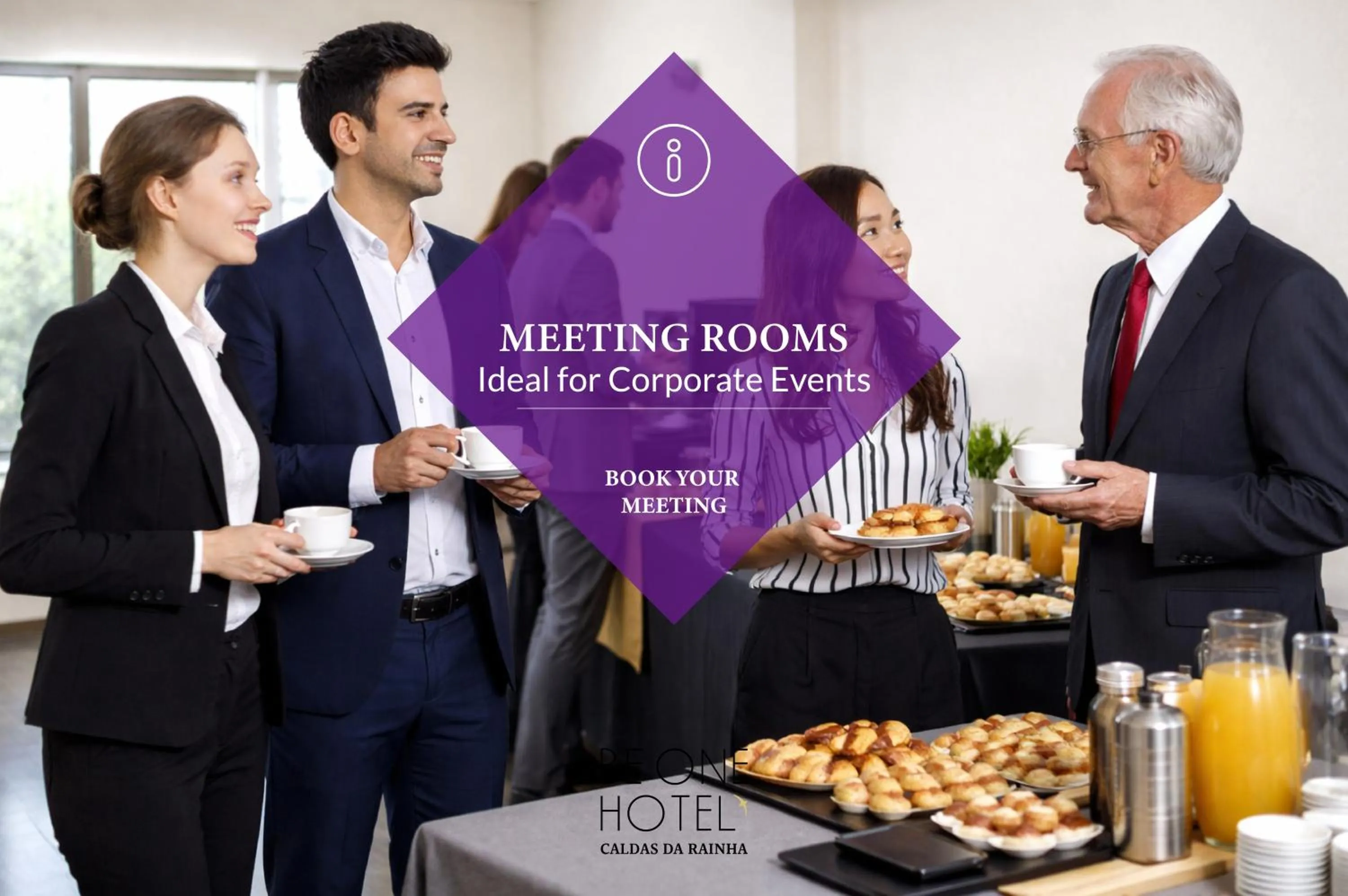 Meeting/conference room in BE ONE HOTEL Caldas da Rainha - by MHMB Hospitality