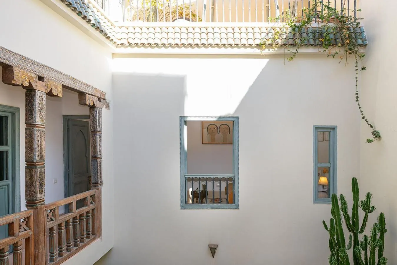 Inner courtyard view in Riad Le J