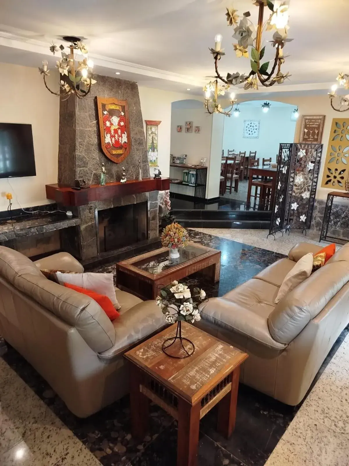 Living room in Hotel Rio Penedo Living room in Hotel Rio Penedo