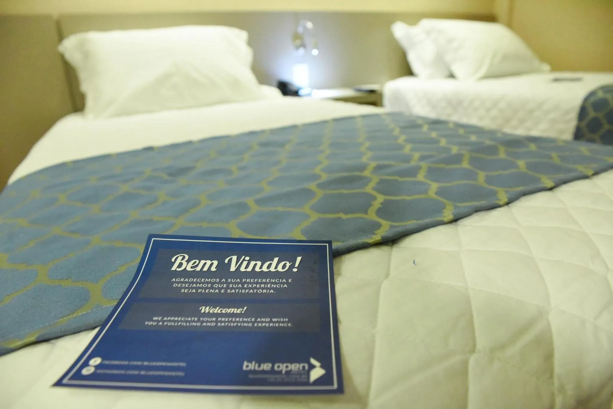 Bed in Blue Open Hotel