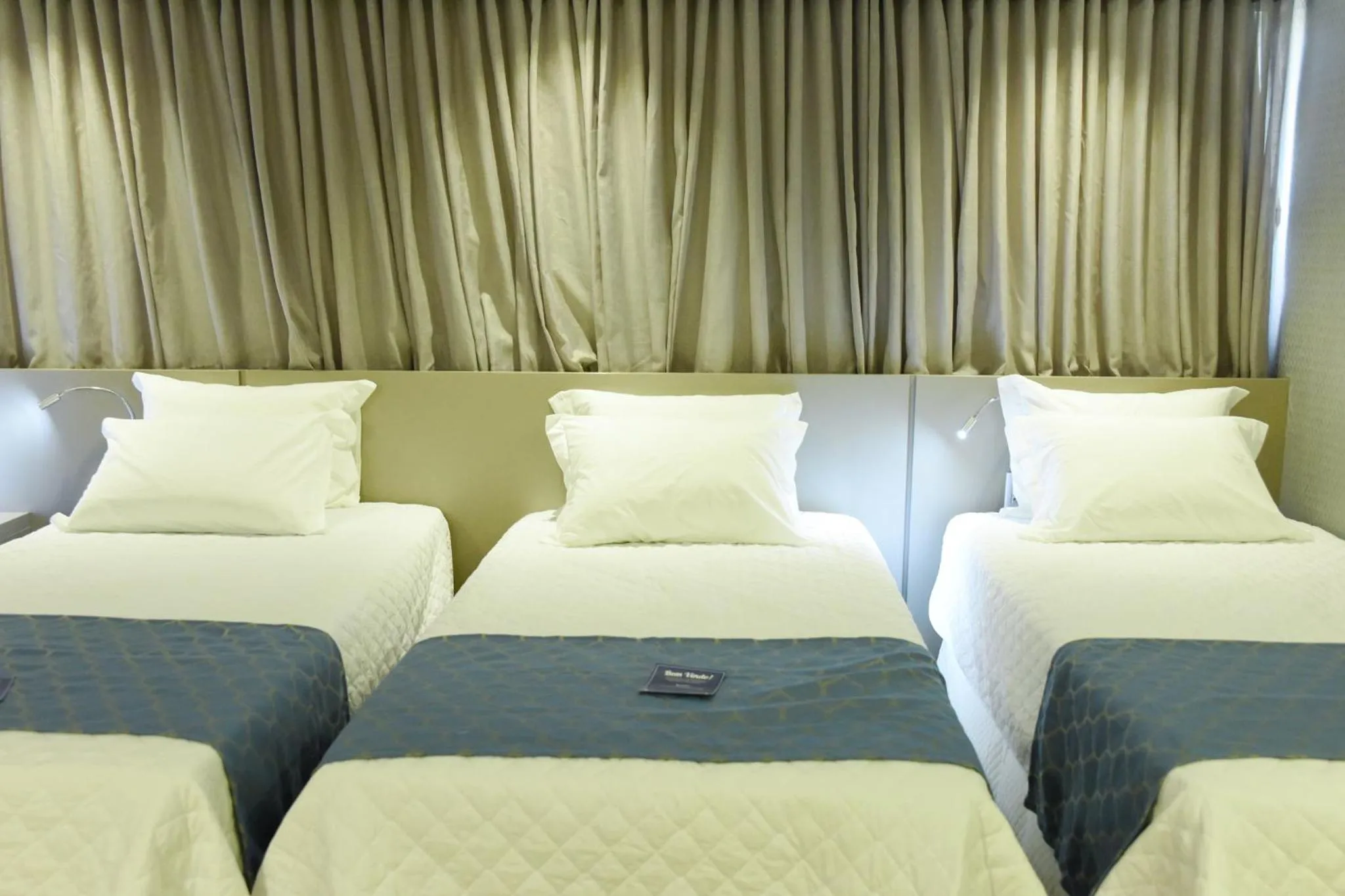 Bed in Blue Open Hotel