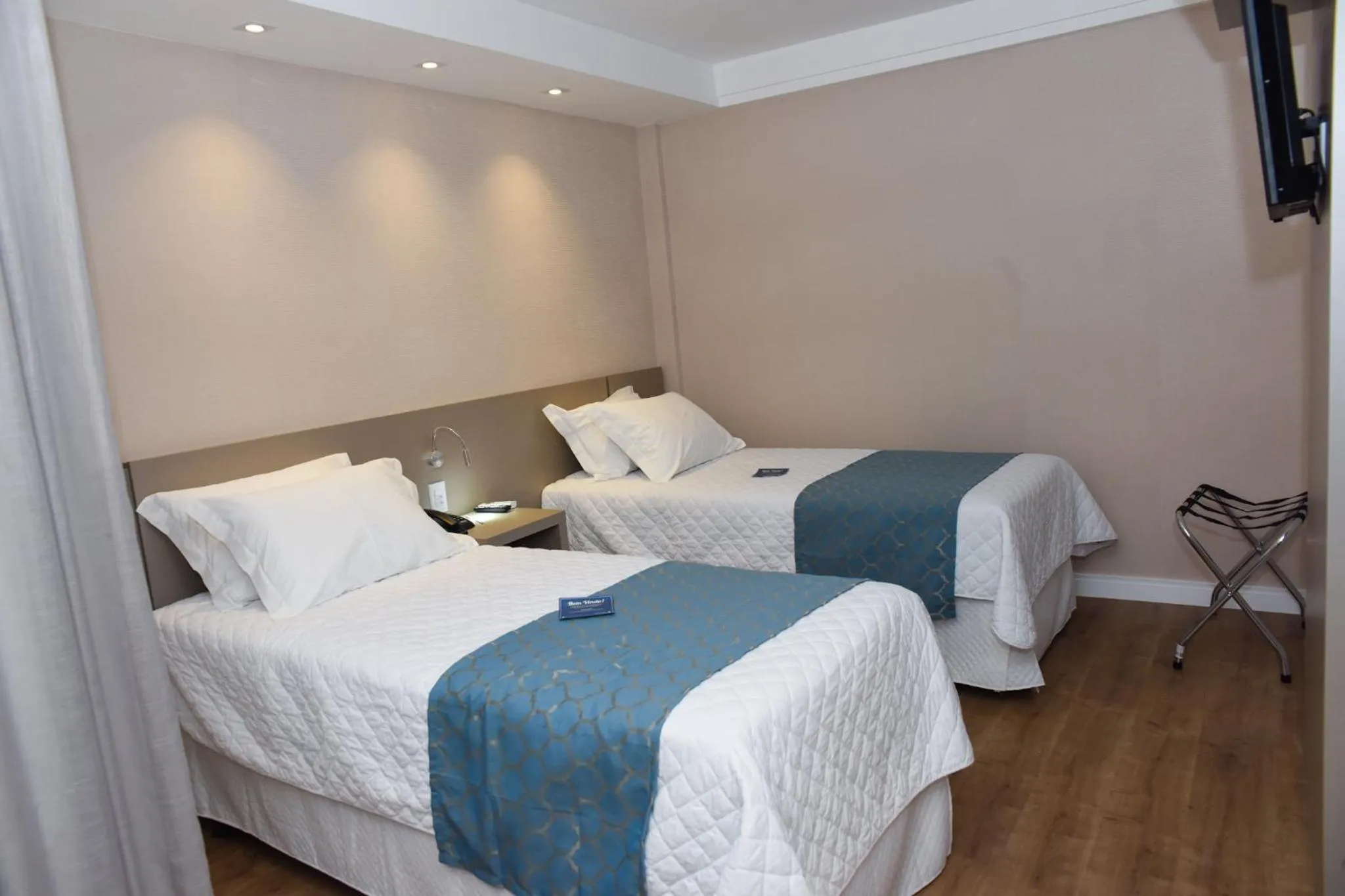 Bed in Blue Open Hotel