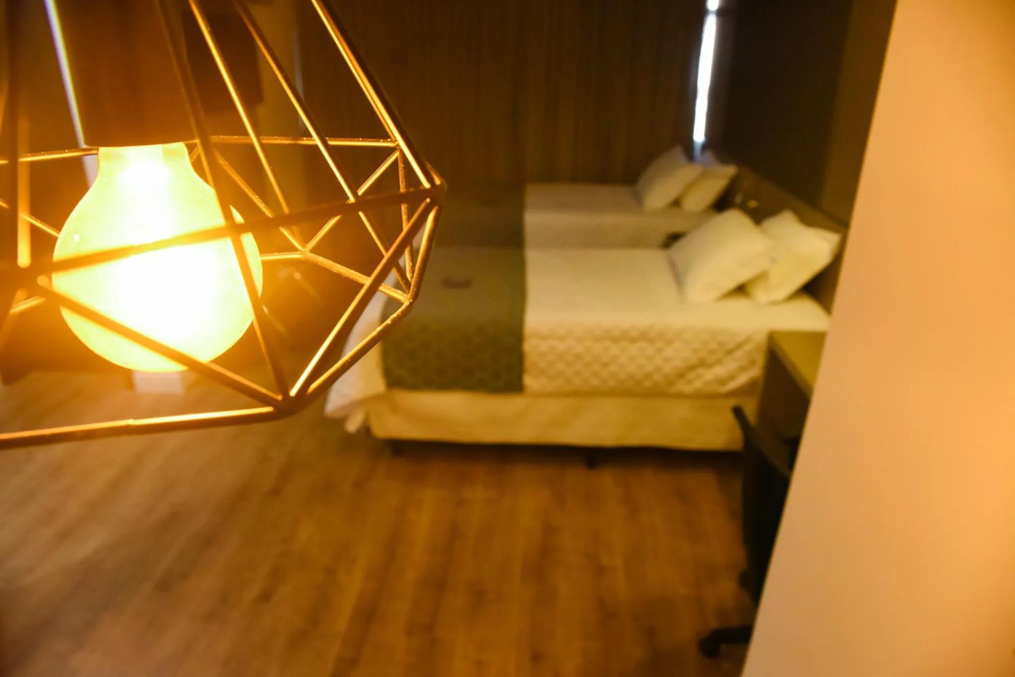 Bed in Blue Open Hotel