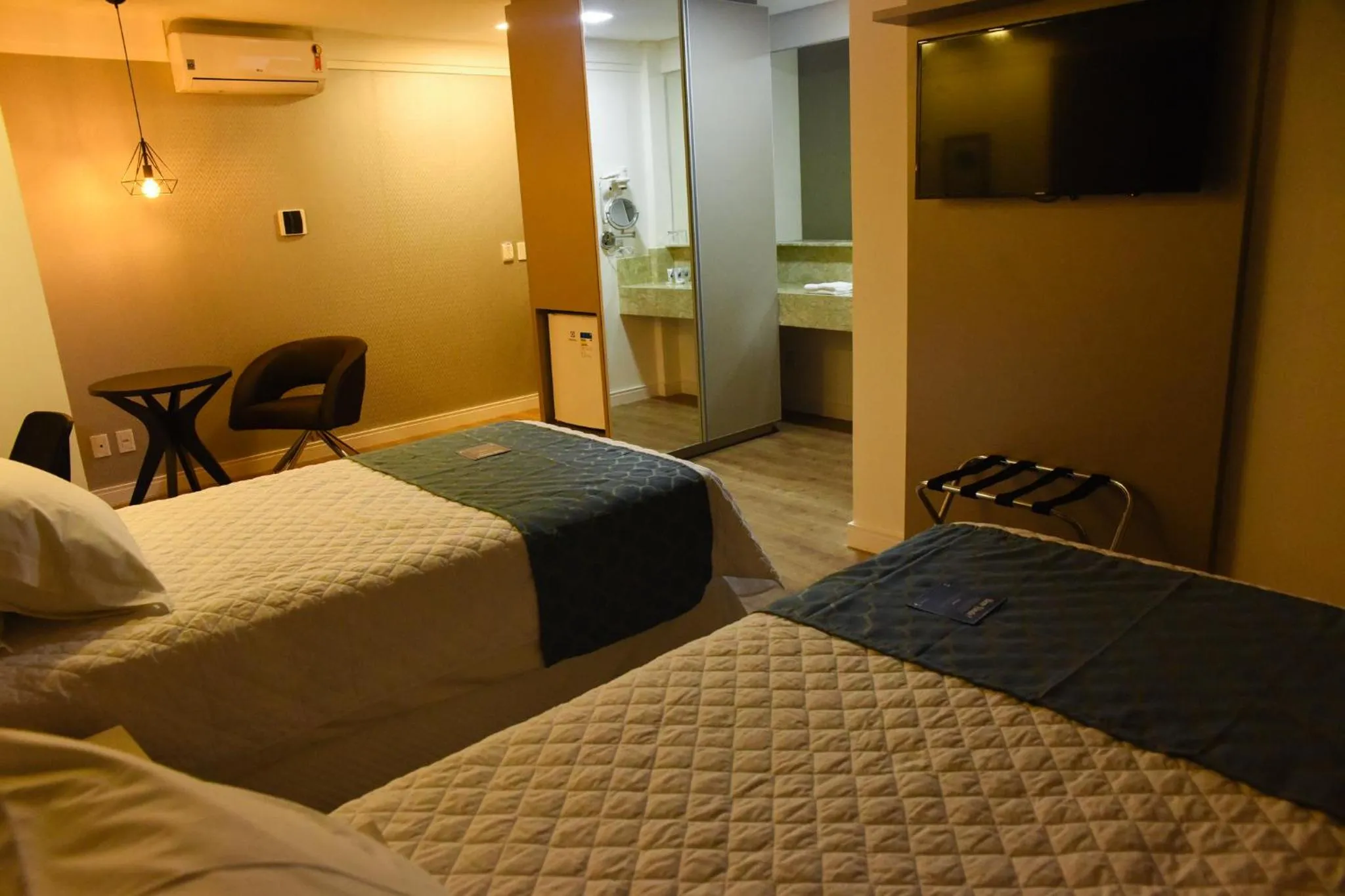 Bed in Blue Open Hotel