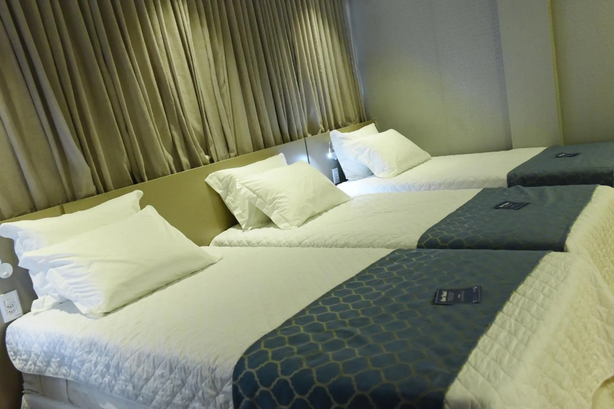 Bed in Blue Open Hotel