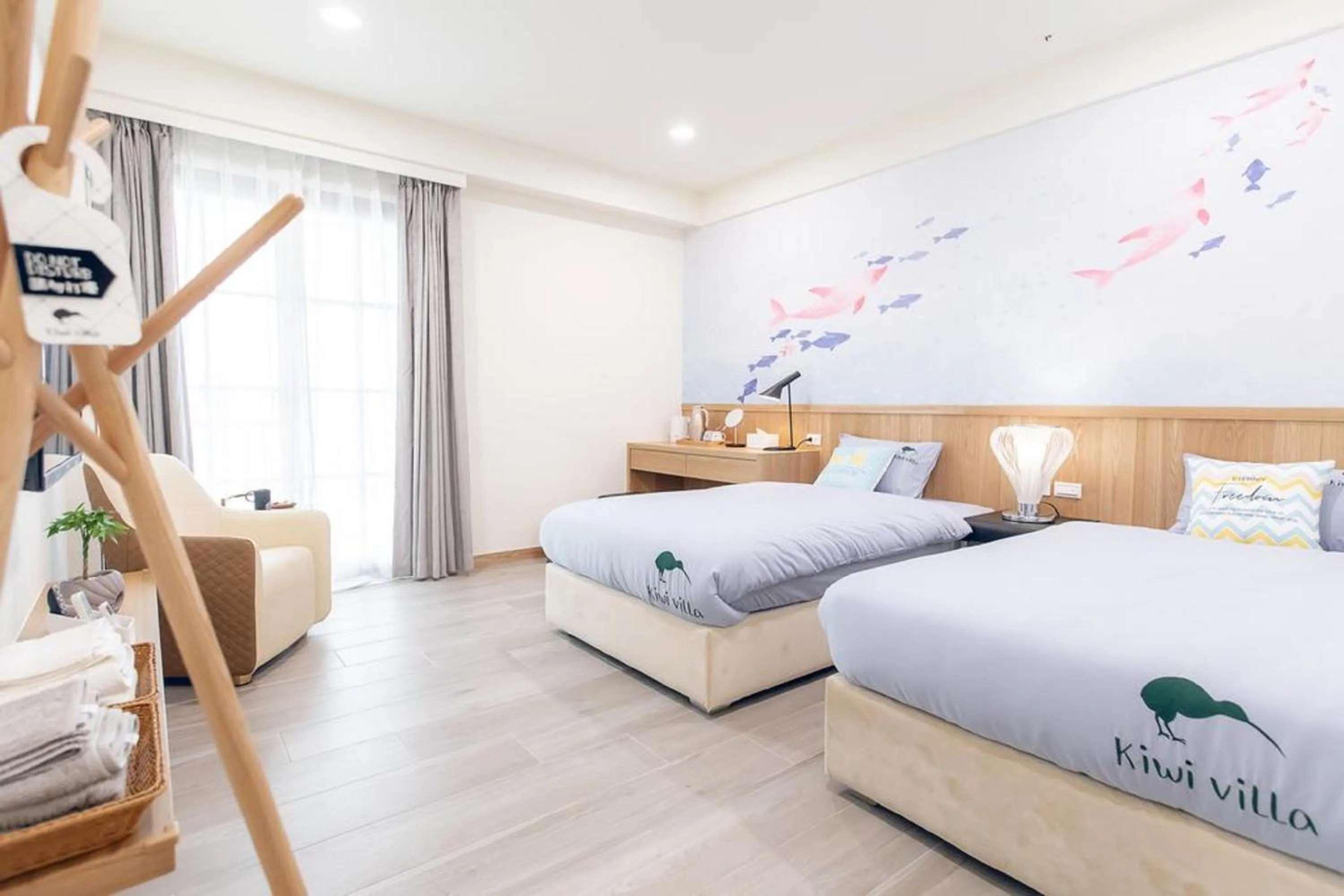 Decorative detail, Bed in Kiwi Villa