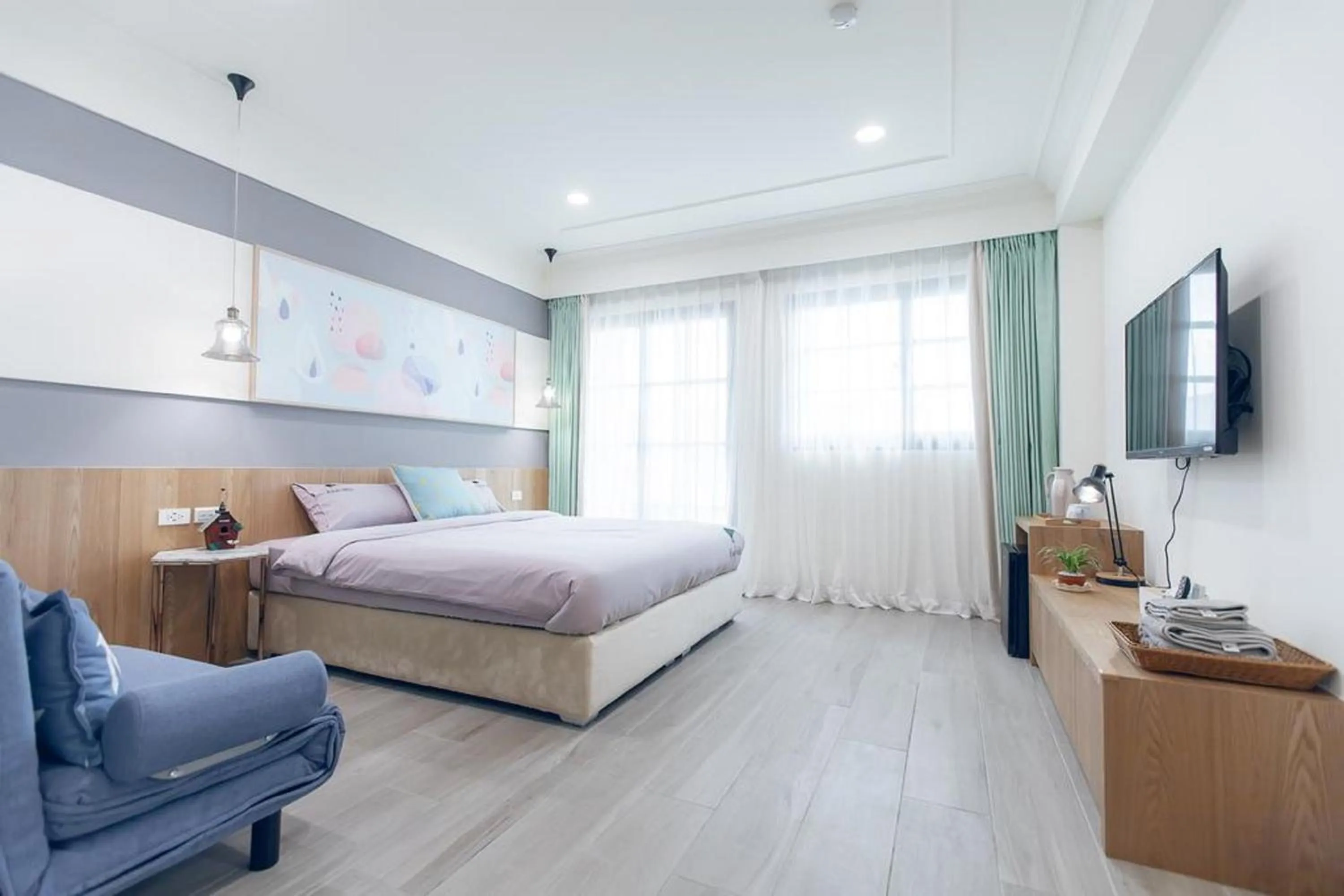 Decorative detail, Bed in Kiwi Villa