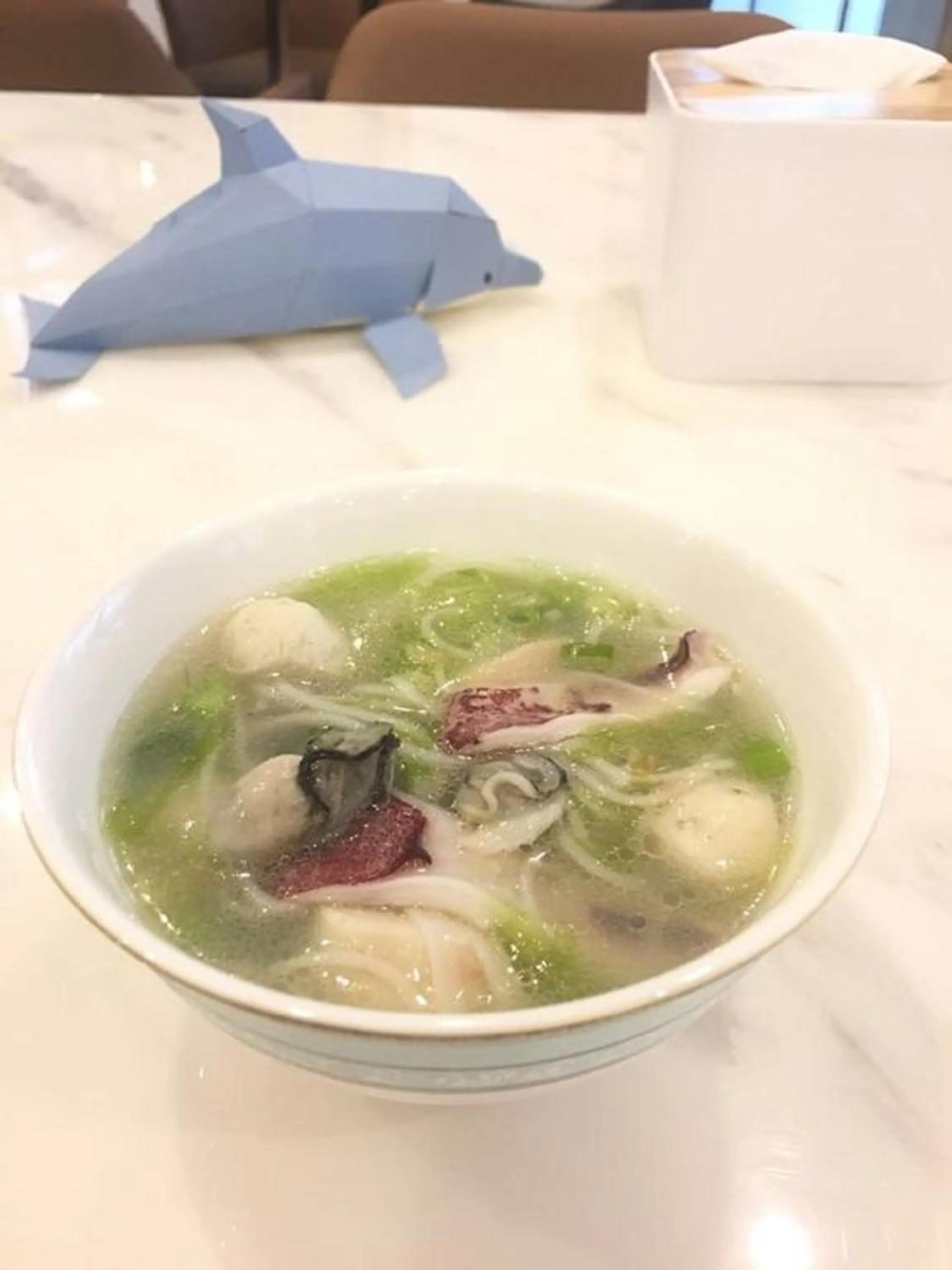 Asian breakfast in Kiwi Villa