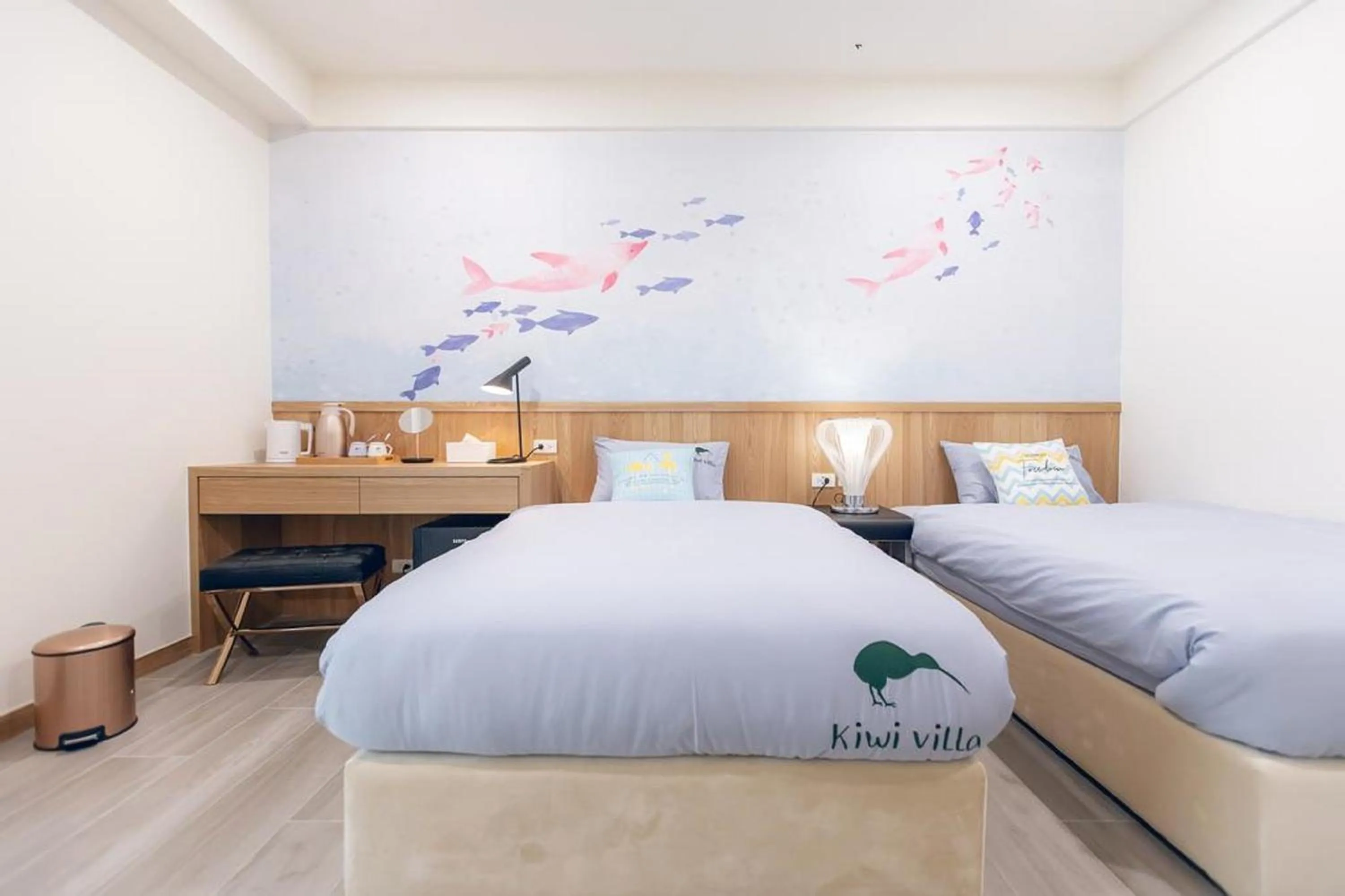 Decorative detail, Bed in Kiwi Villa