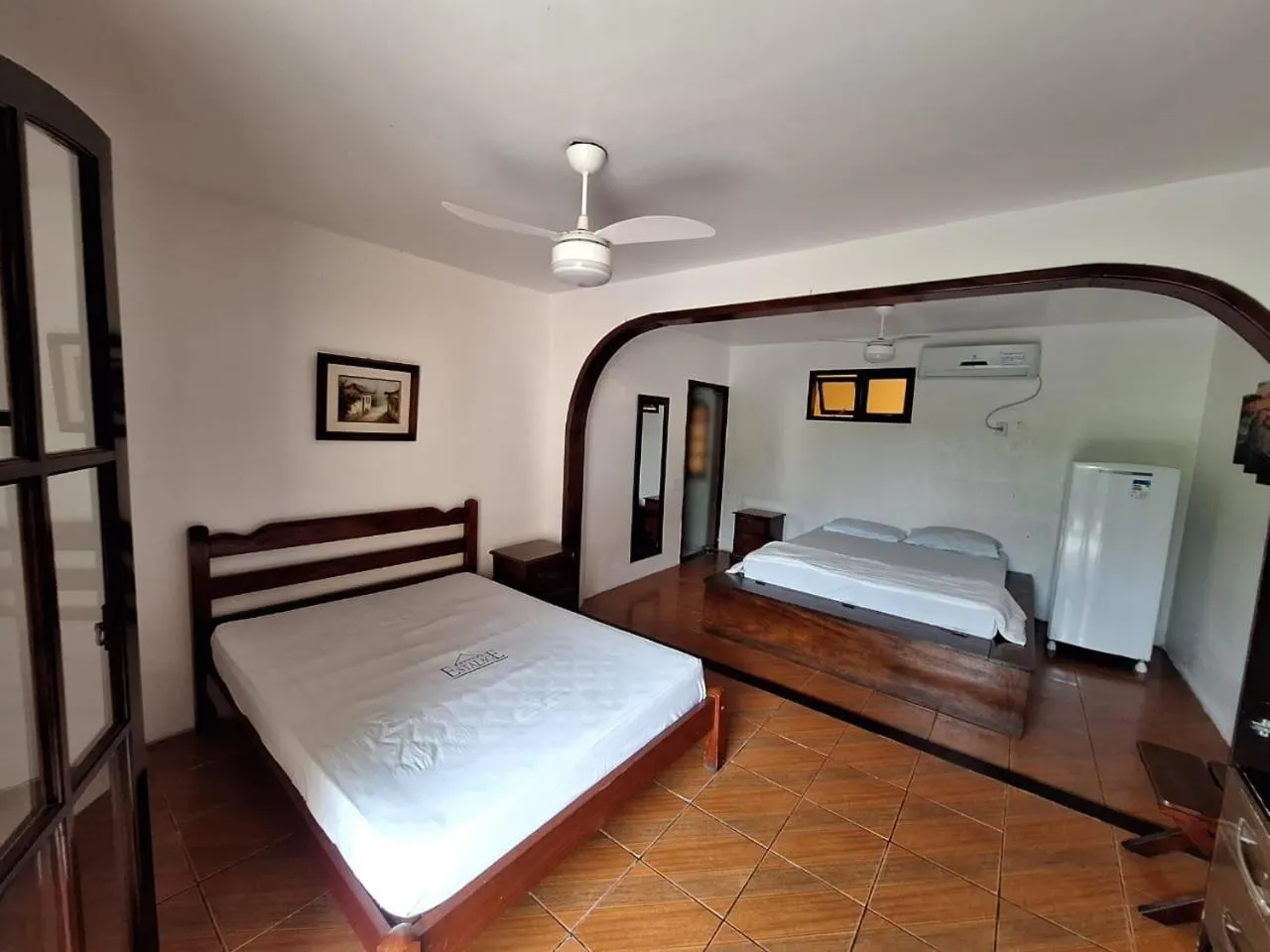 Bed in Pousada Estalage