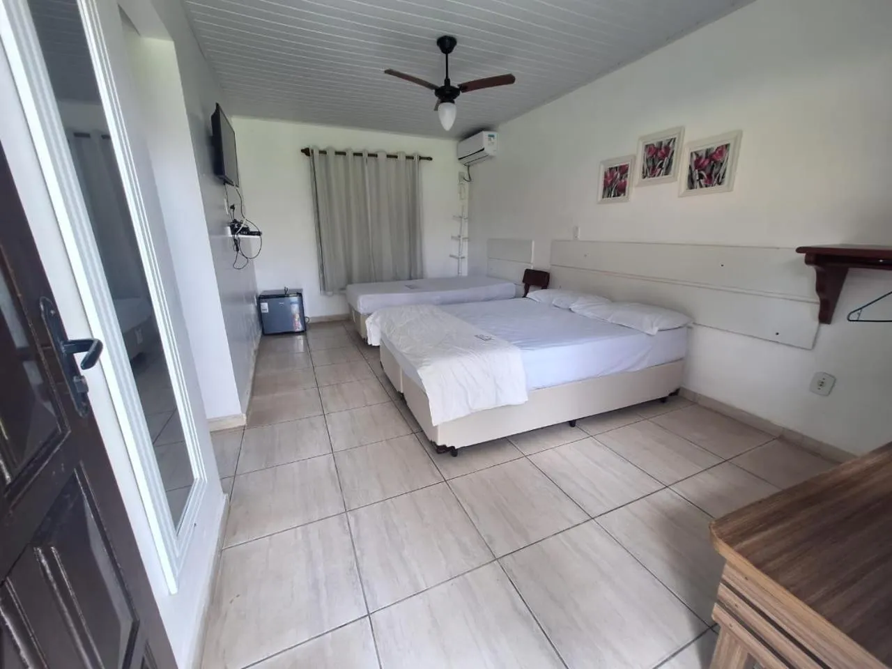 Bed in Pousada Estalage