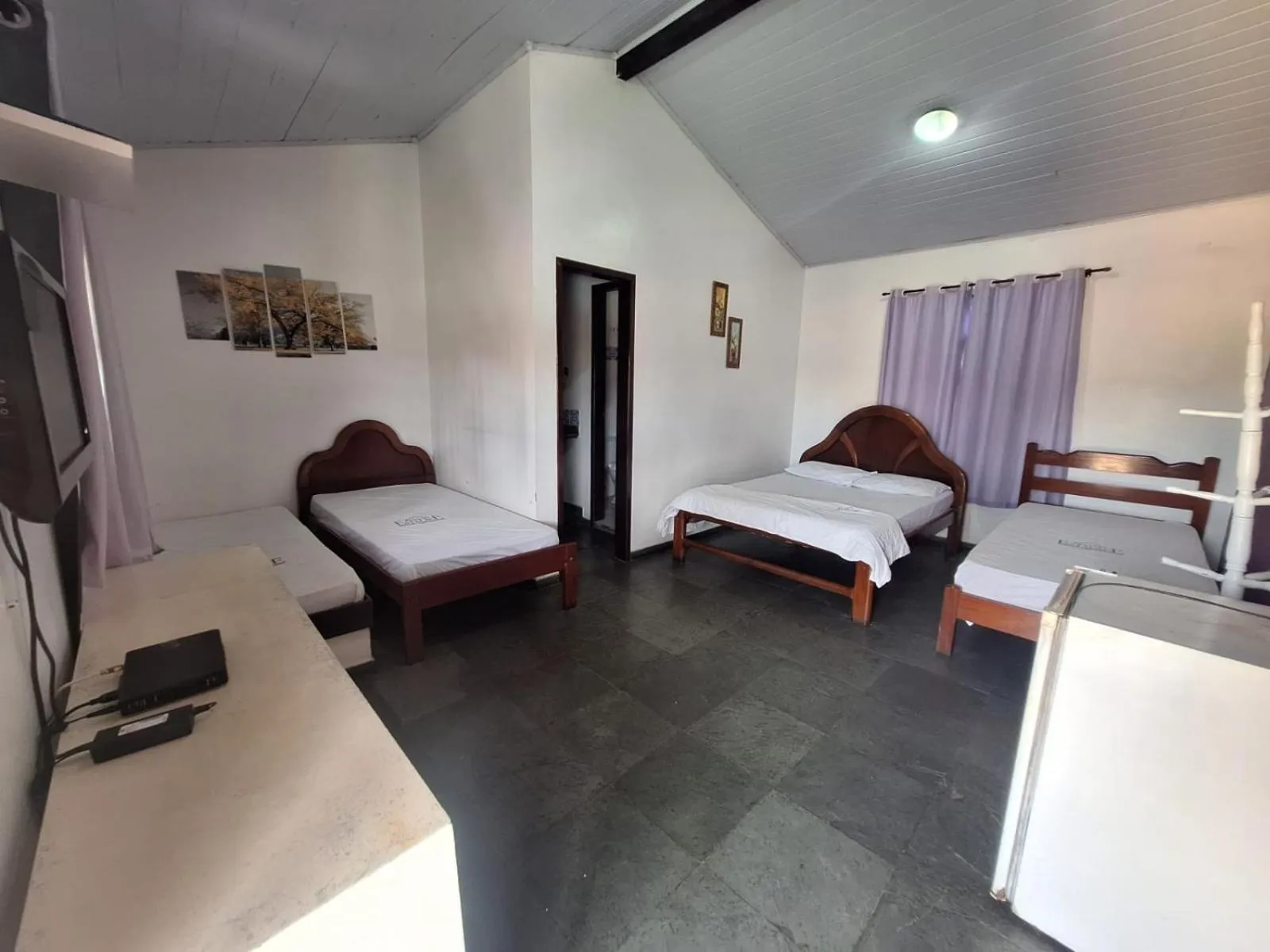 Bed in Pousada Estalage