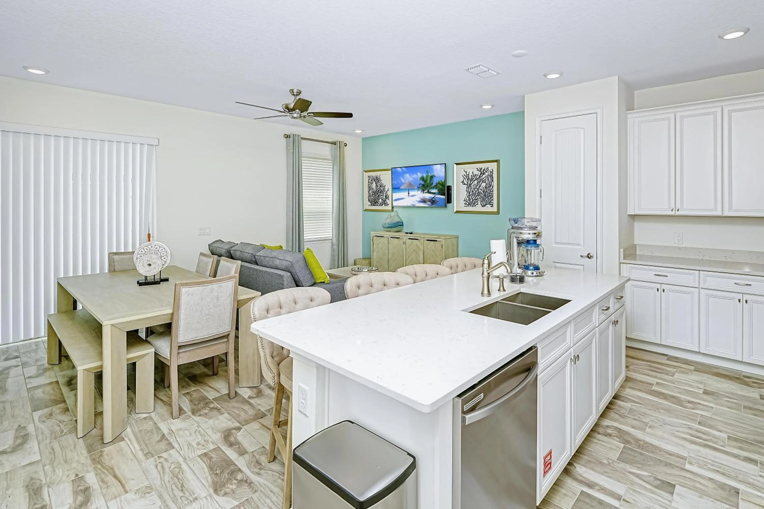 kitchen in Margaritaville Cottages Orlando by Rentyl with H2O Waterpark