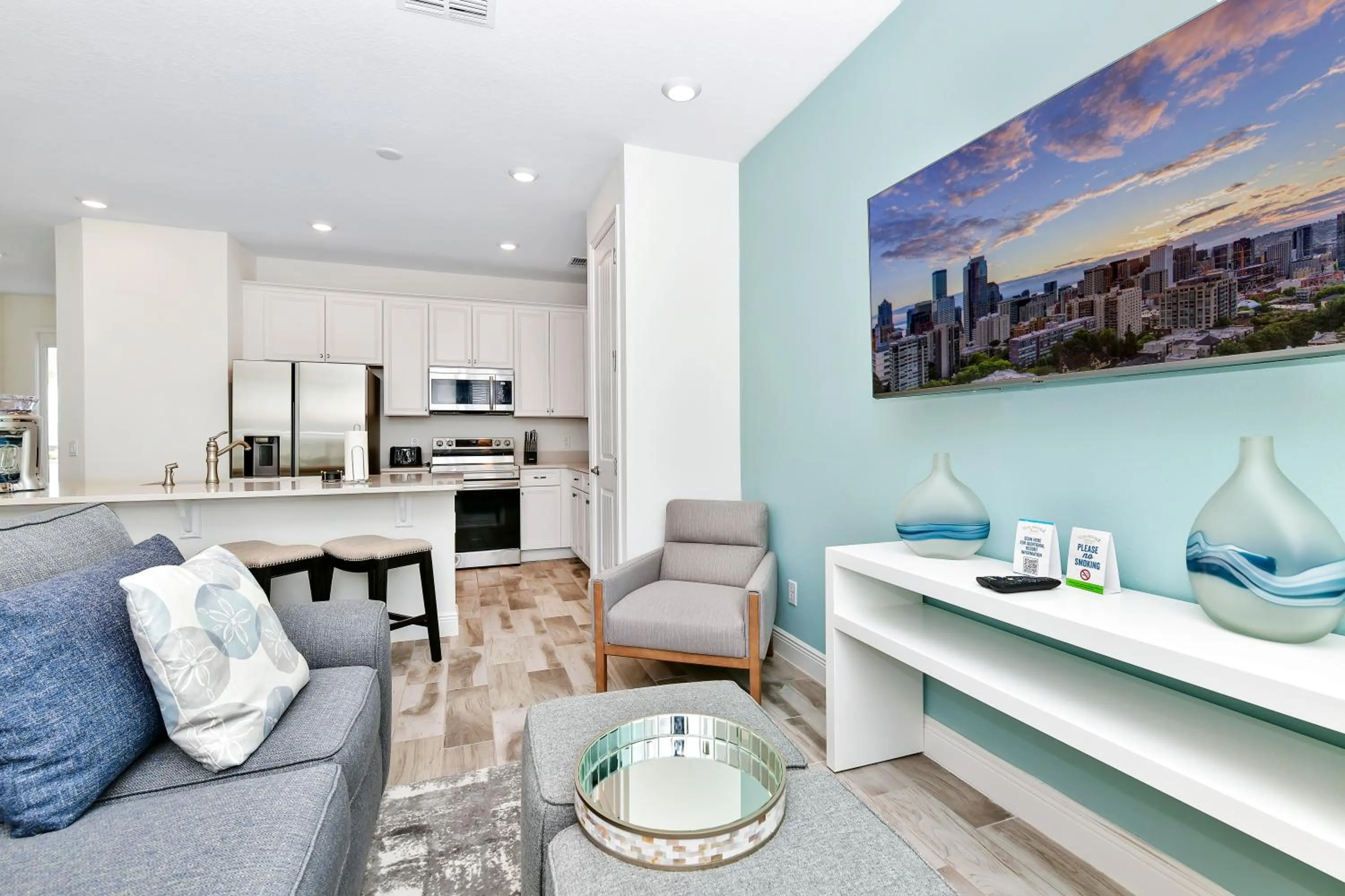 Kitchen or kitchenette in Margaritaville Cottages Orlando by Rentyl with H2O Waterpark