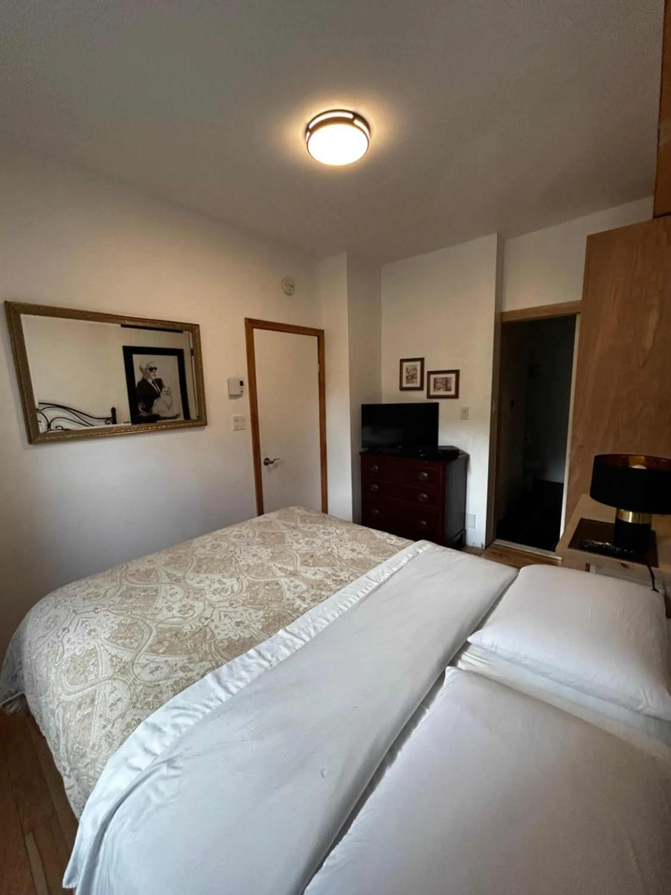 Bed in Gite Le Sieur de Joliette Bed in Gite Le Sieur de Joliette
