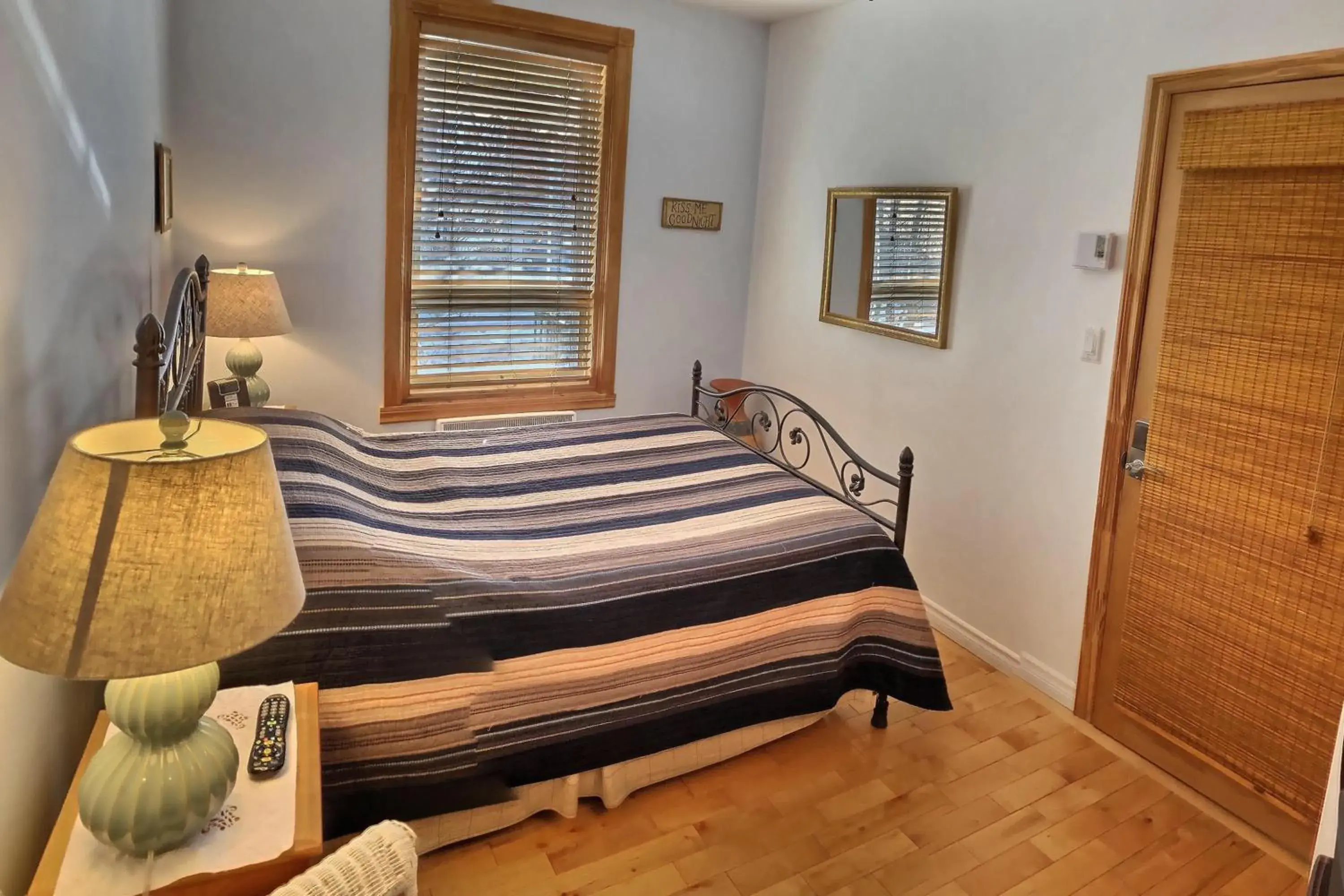 Bed in Gite Le Sieur de Joliette Bed in Gite Le Sieur de Joliette