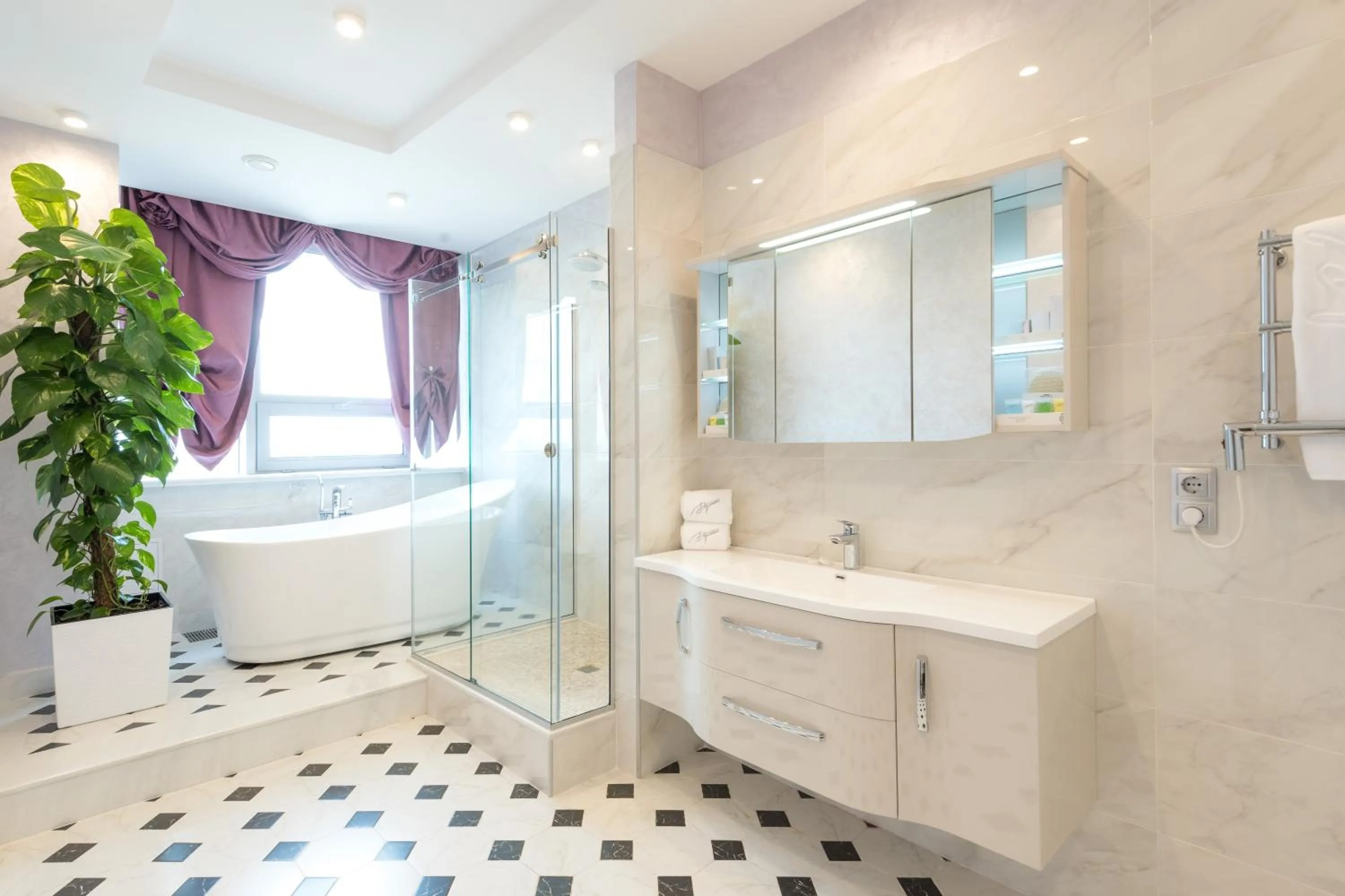 Bathroom in Hotel Duman