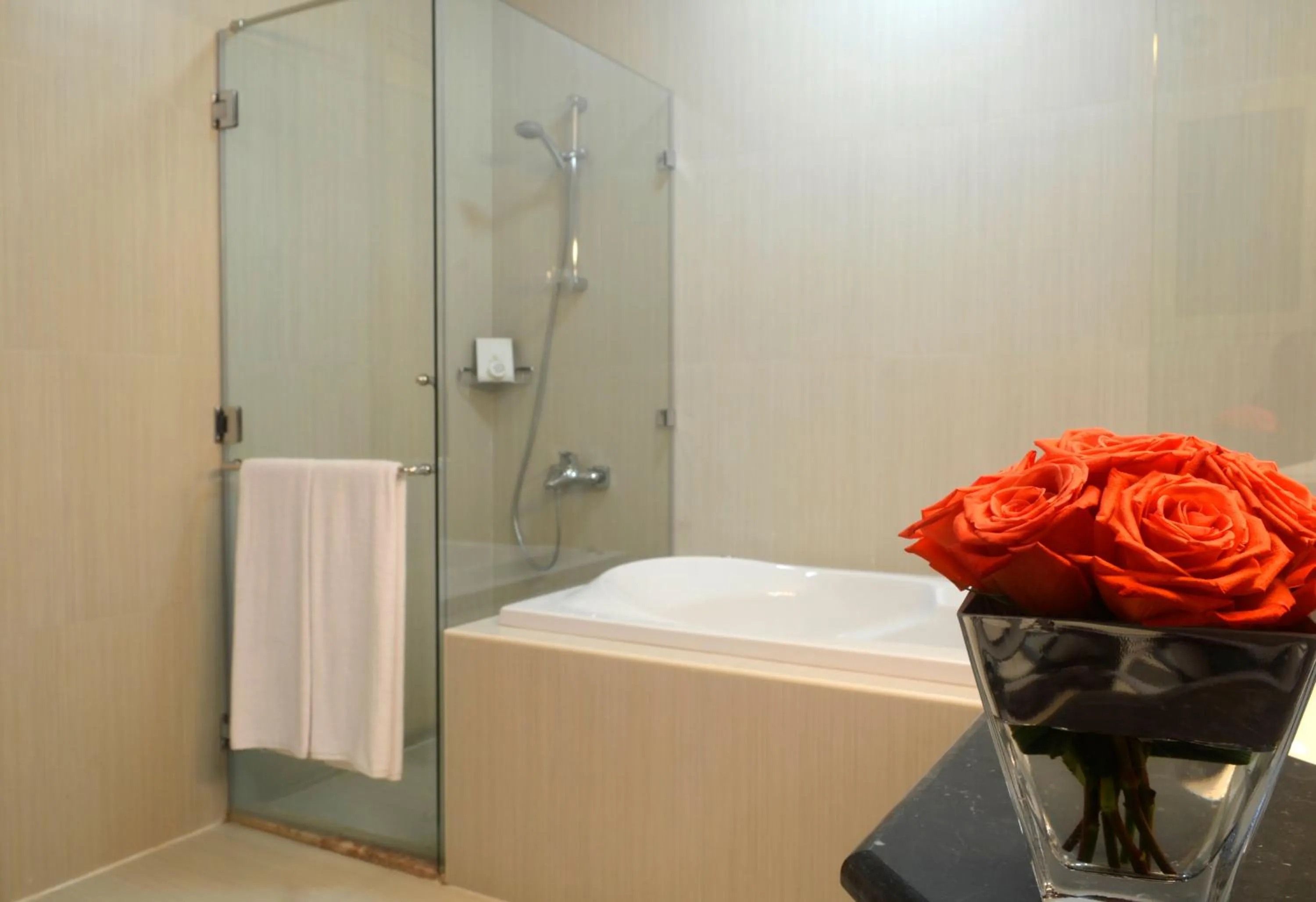 Shower in Magnum Hotel & Suites West Bay