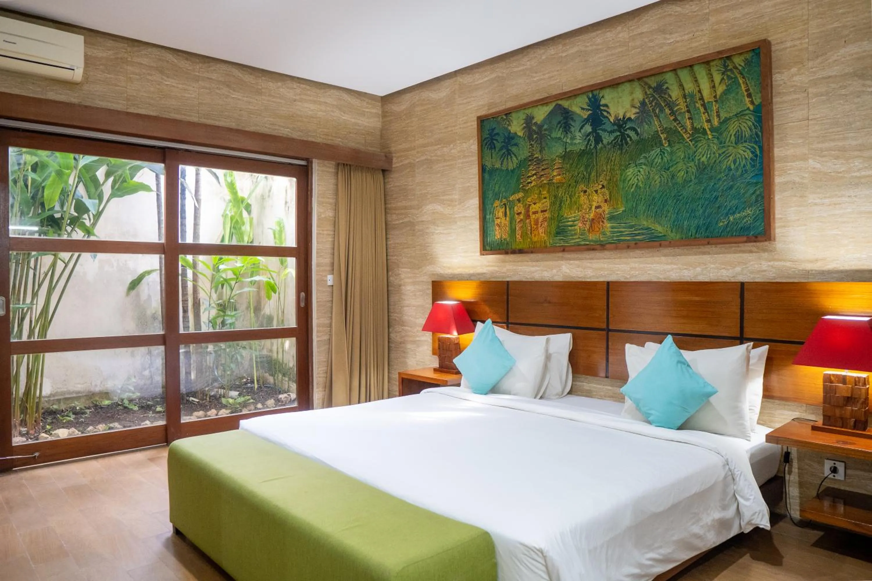 Bed in The Green Zhurga Suite Seminyak