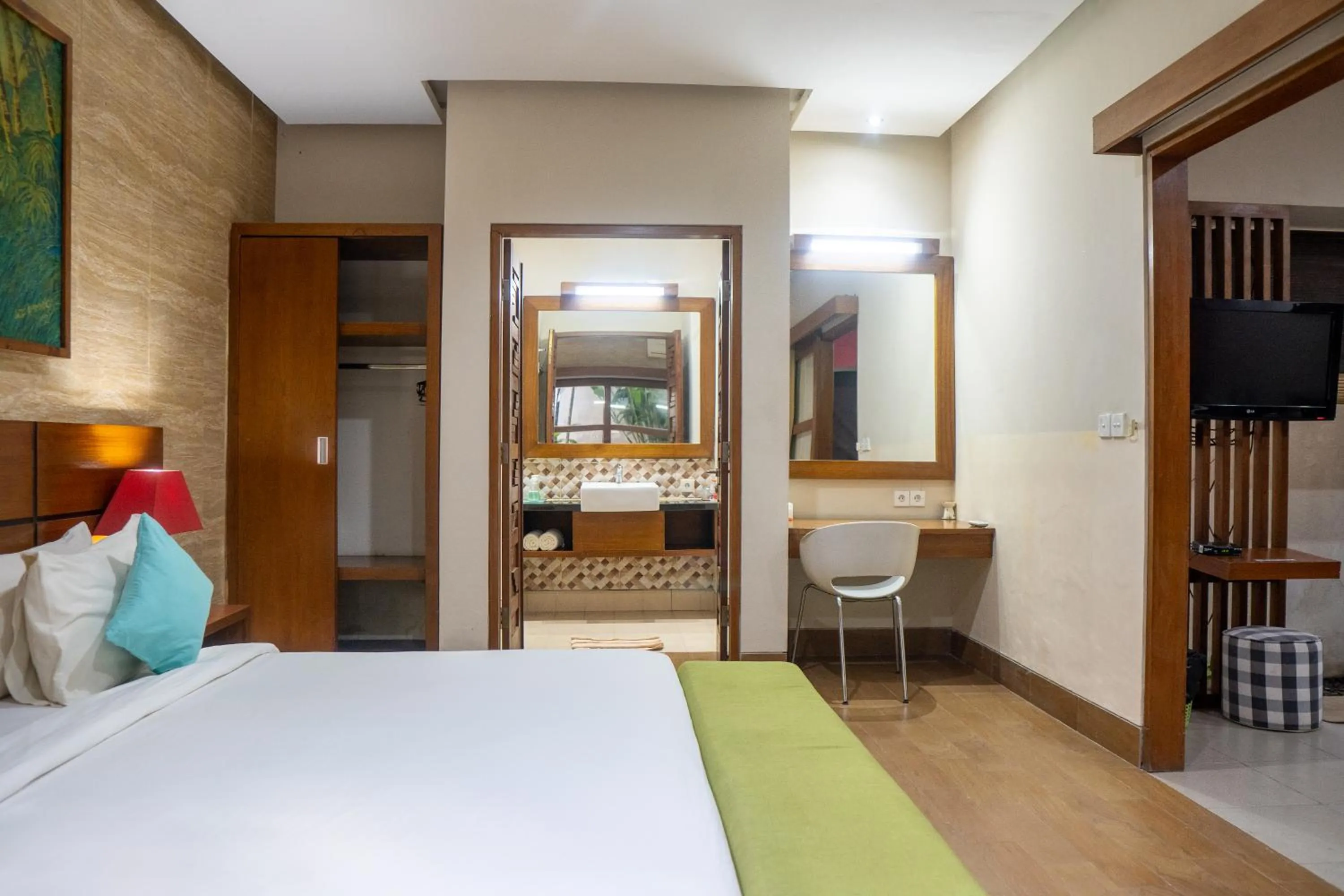 Bed in The Green Zhurga Suite Seminyak