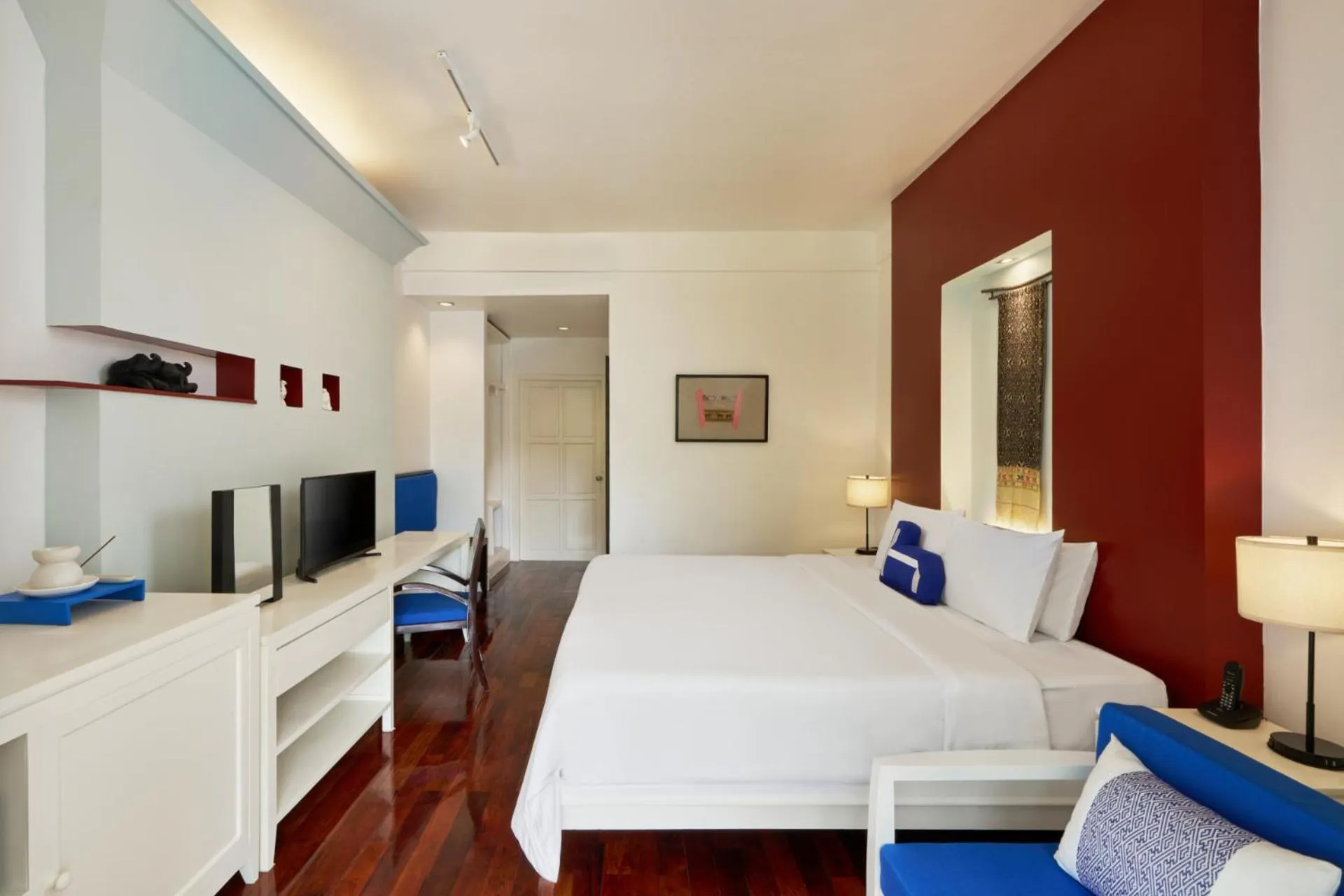 Bed in Homm Souvannaphoum Luang Prabang, part of Banyan Group