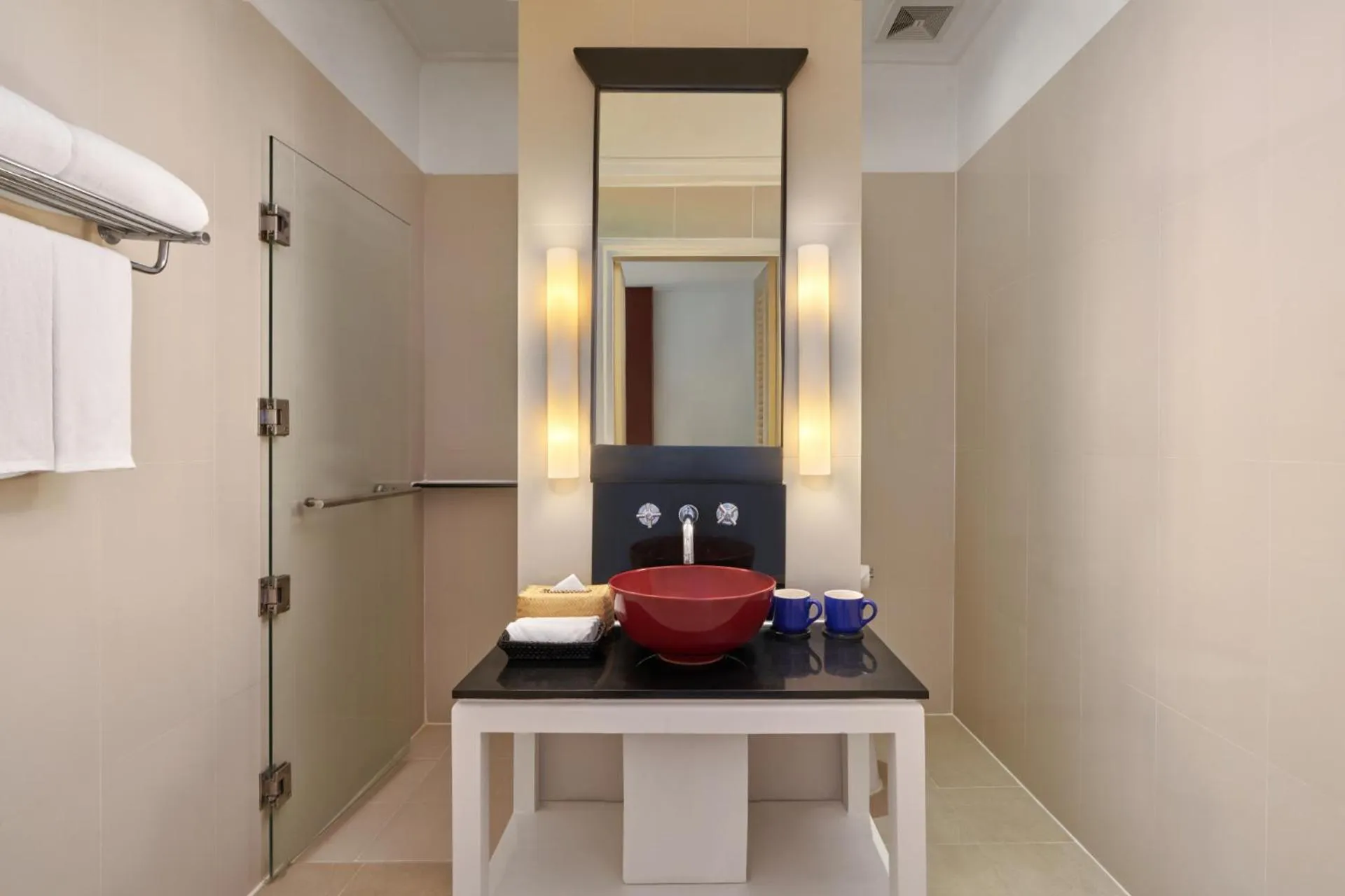 Bathroom in Homm Souvannaphoum Luang Prabang, part of Banyan Group