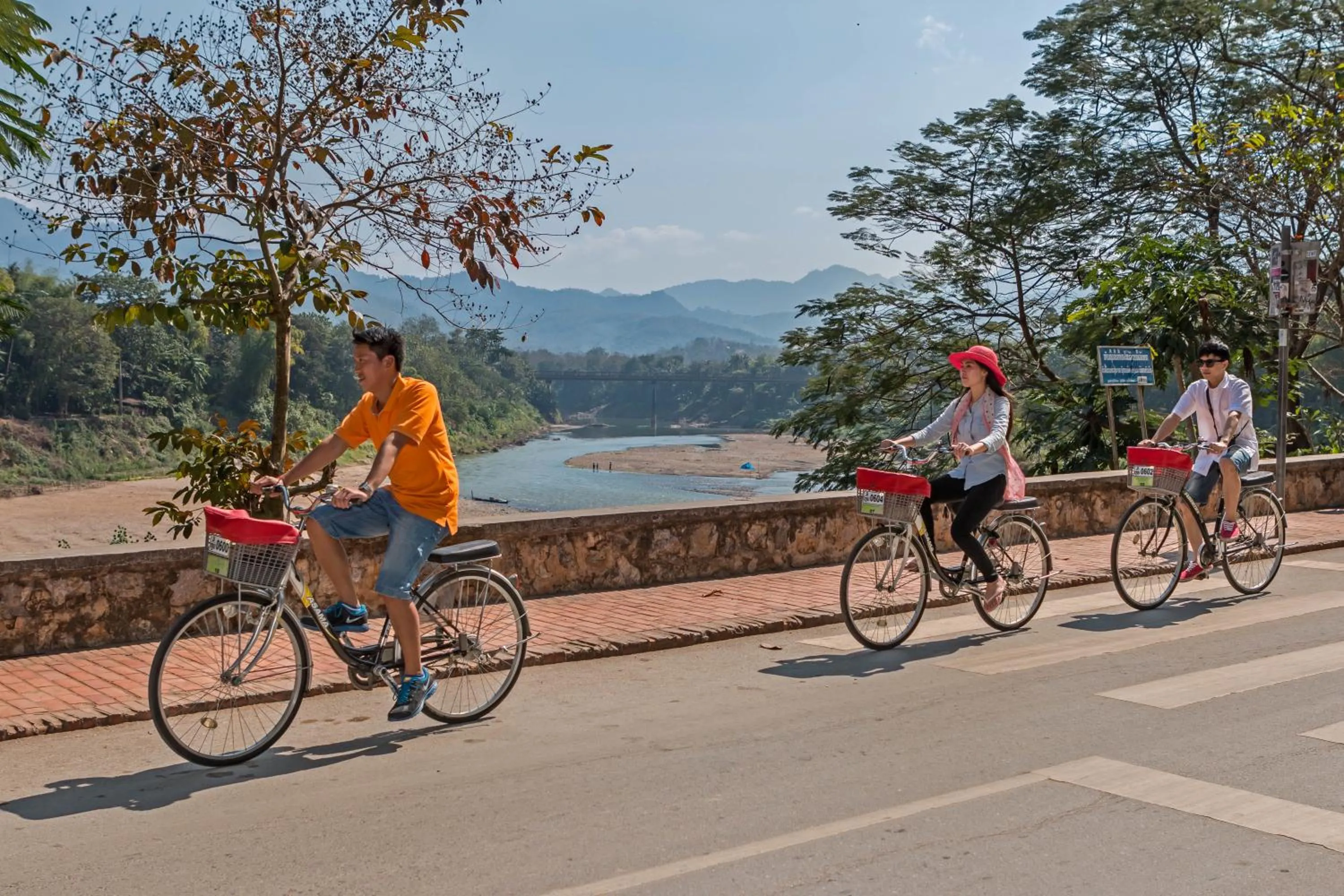 Cycling in Homm Souvannaphoum Luang Prabang, part of Banyan Group