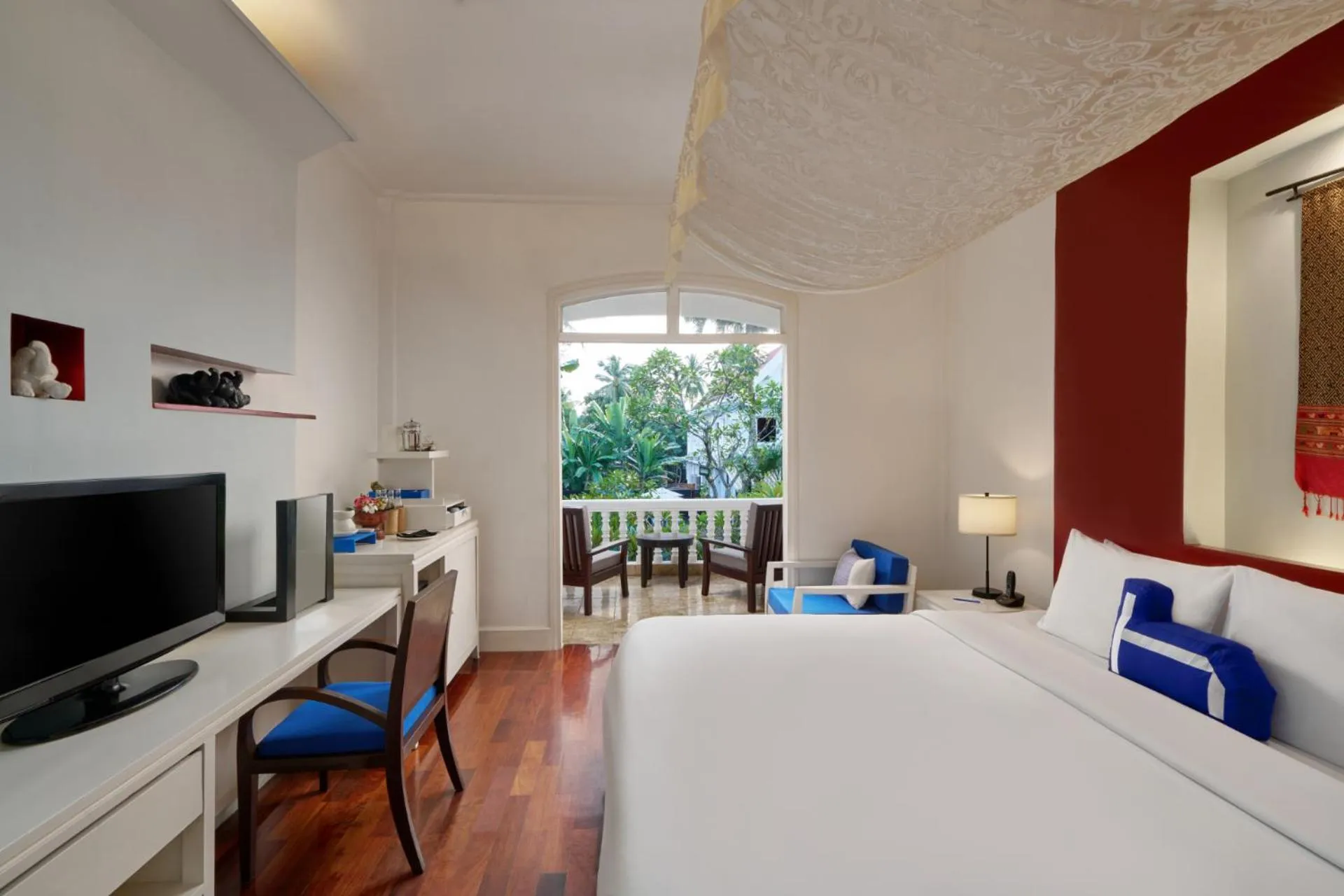 Bed in Homm Souvannaphoum Luang Prabang, part of Banyan Group