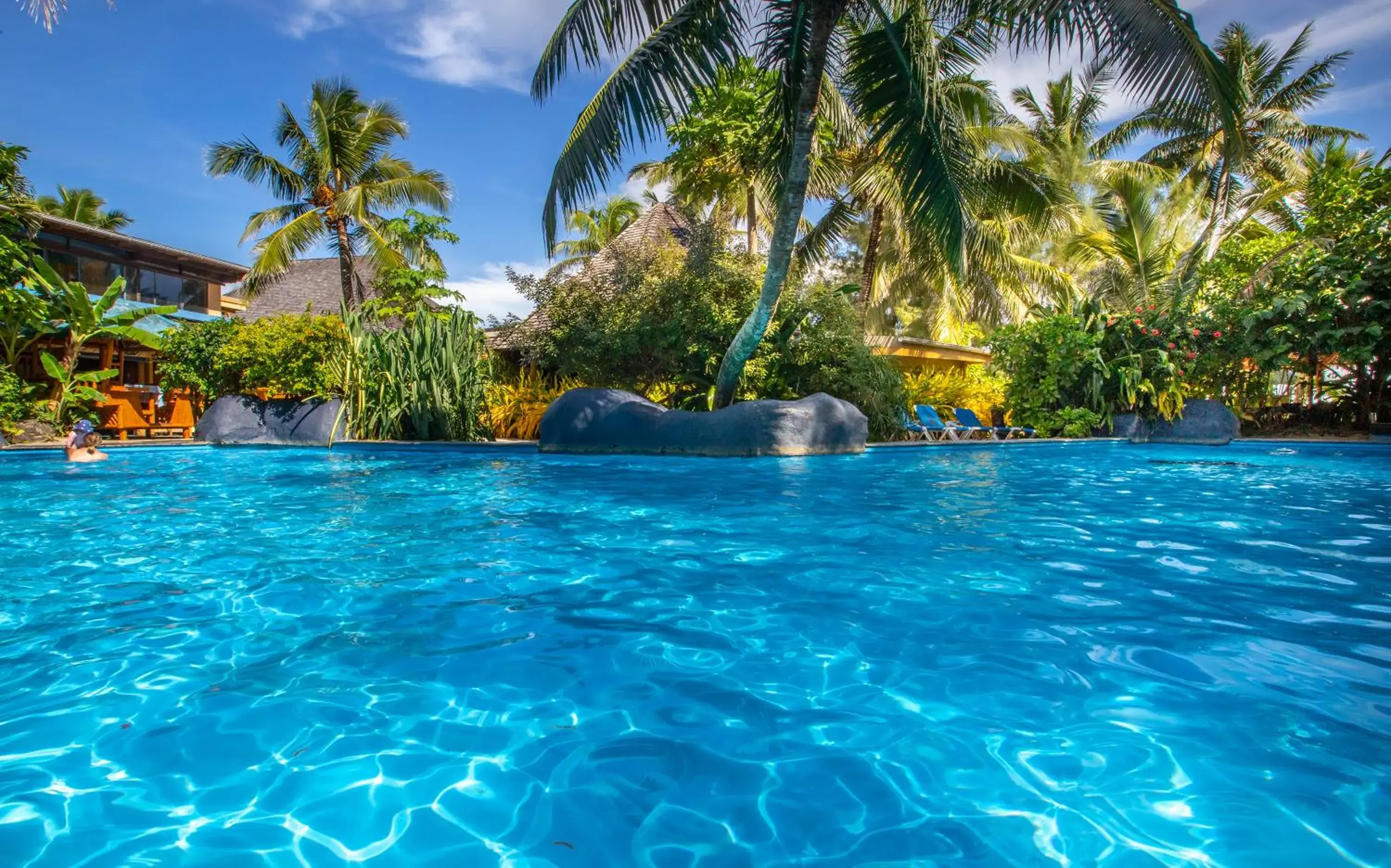 Swimming pool in The Rarotongan Beach Resort & Lagoonarium Swimming pool in The Rarotongan Beach Resort & Lagoonarium