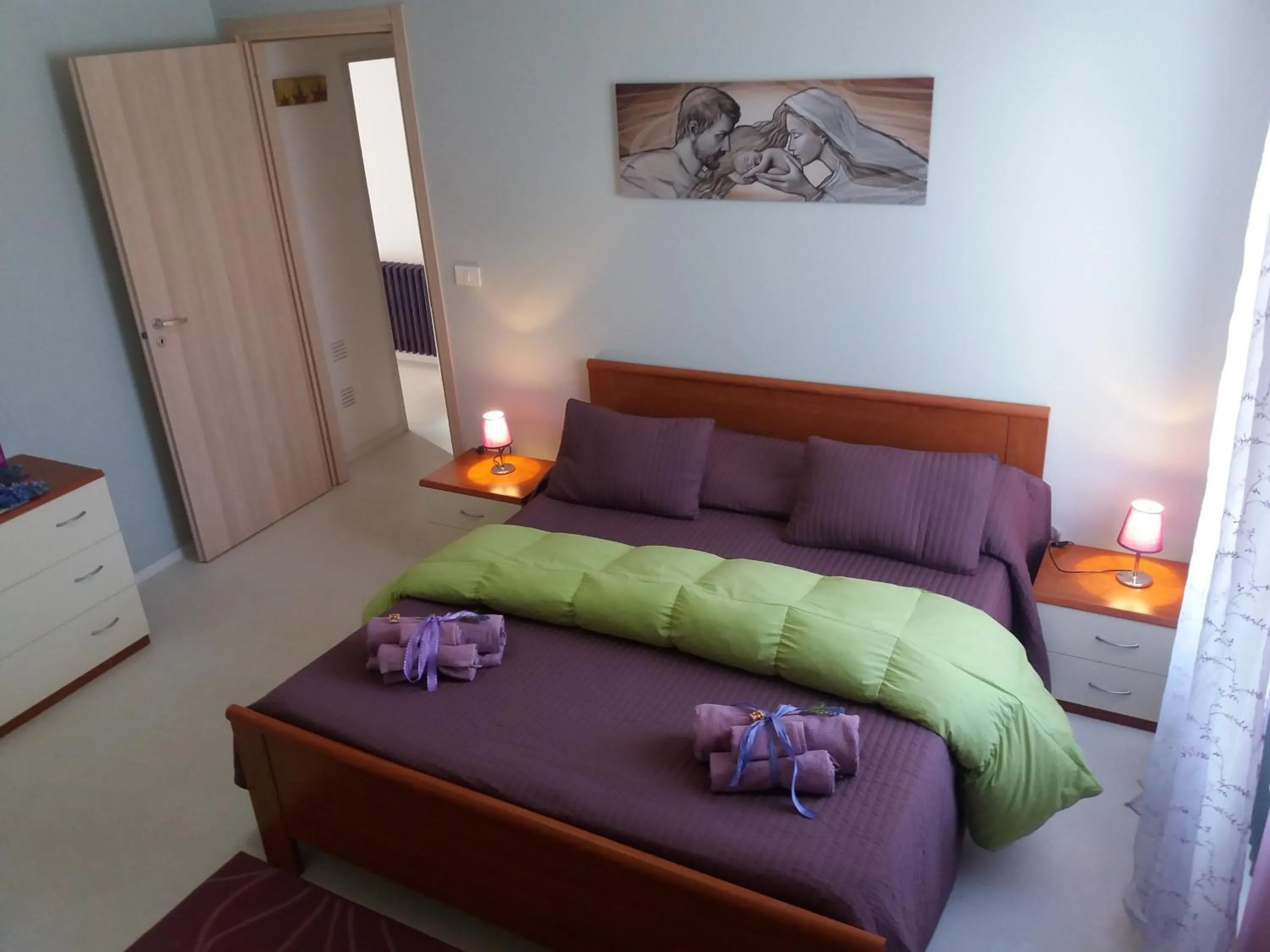 Bed in il glicine