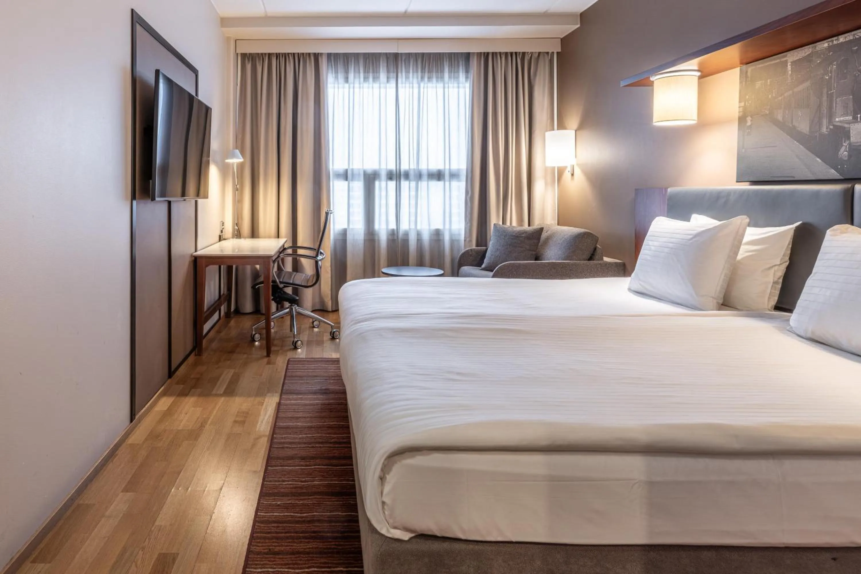 Bedroom, Bed in Scandic Postitalo