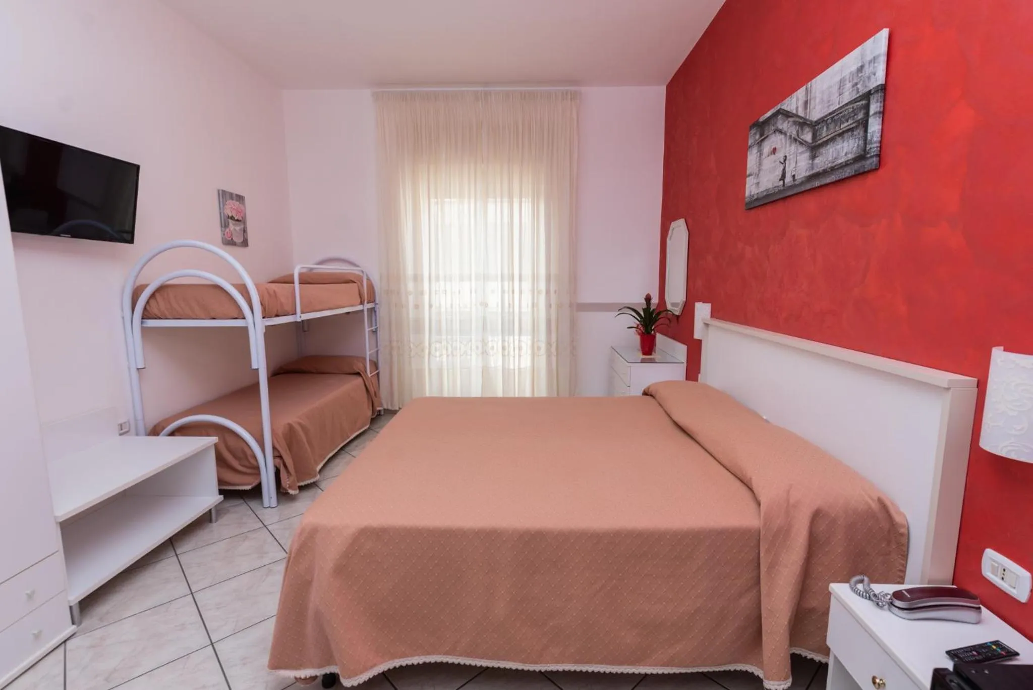 Bed in Hotel Baia Verde