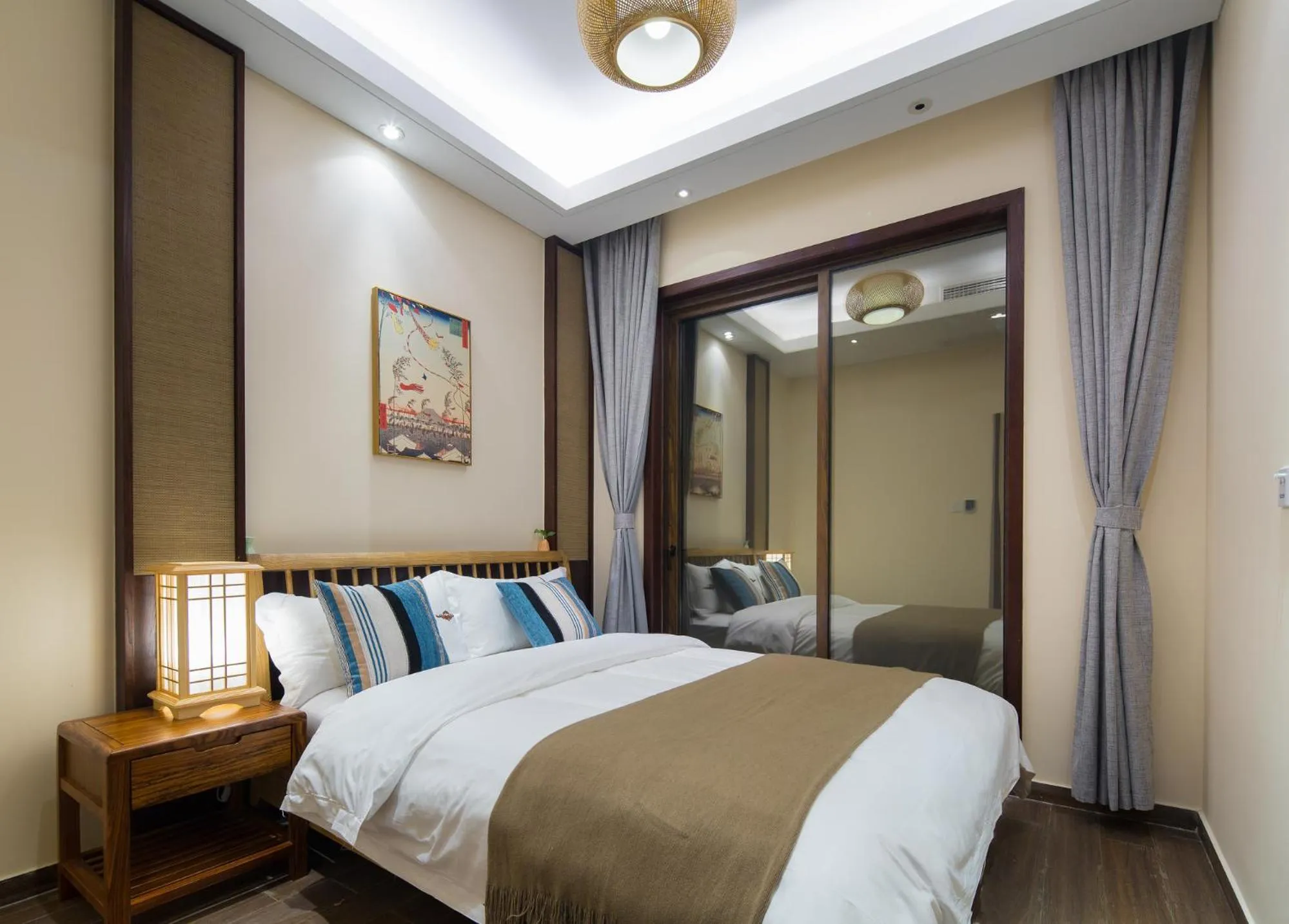 Bed in Sanya Haitang Bay Mushe Villa