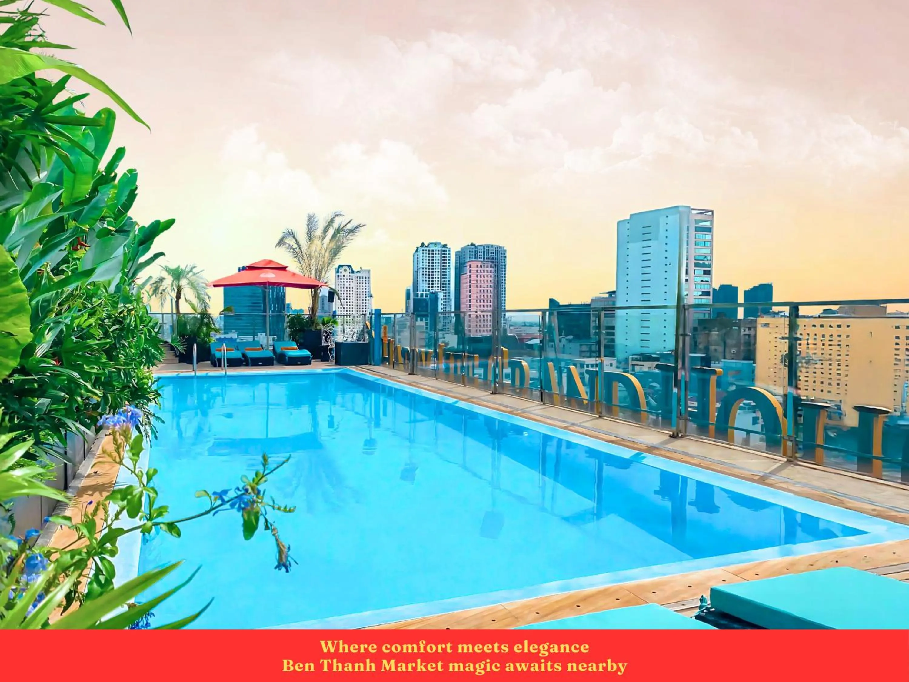 Property building in Happy Life Grand Hotel & Rooftop Skybar