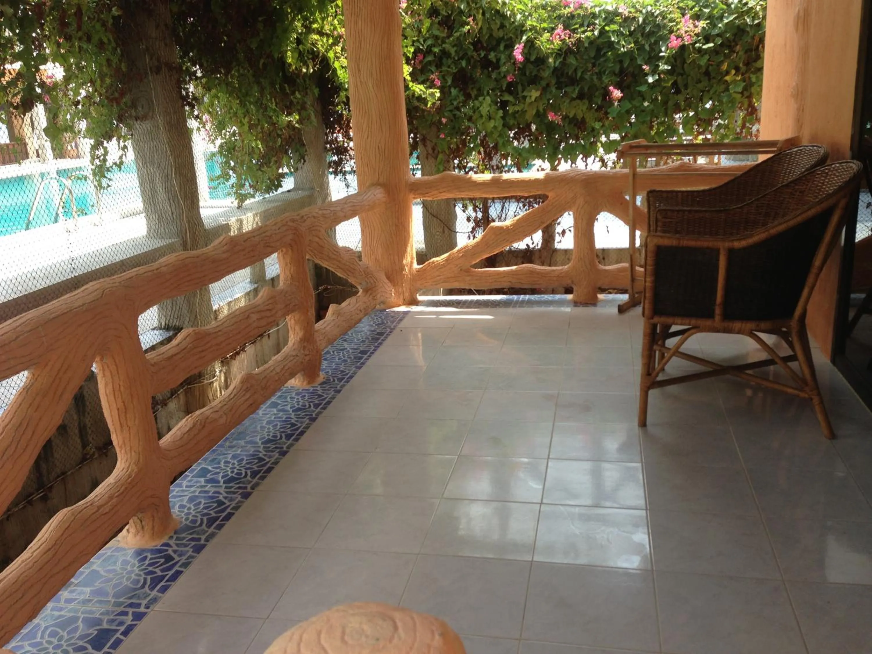 Balcony/Terrace in Paradise Bungalows