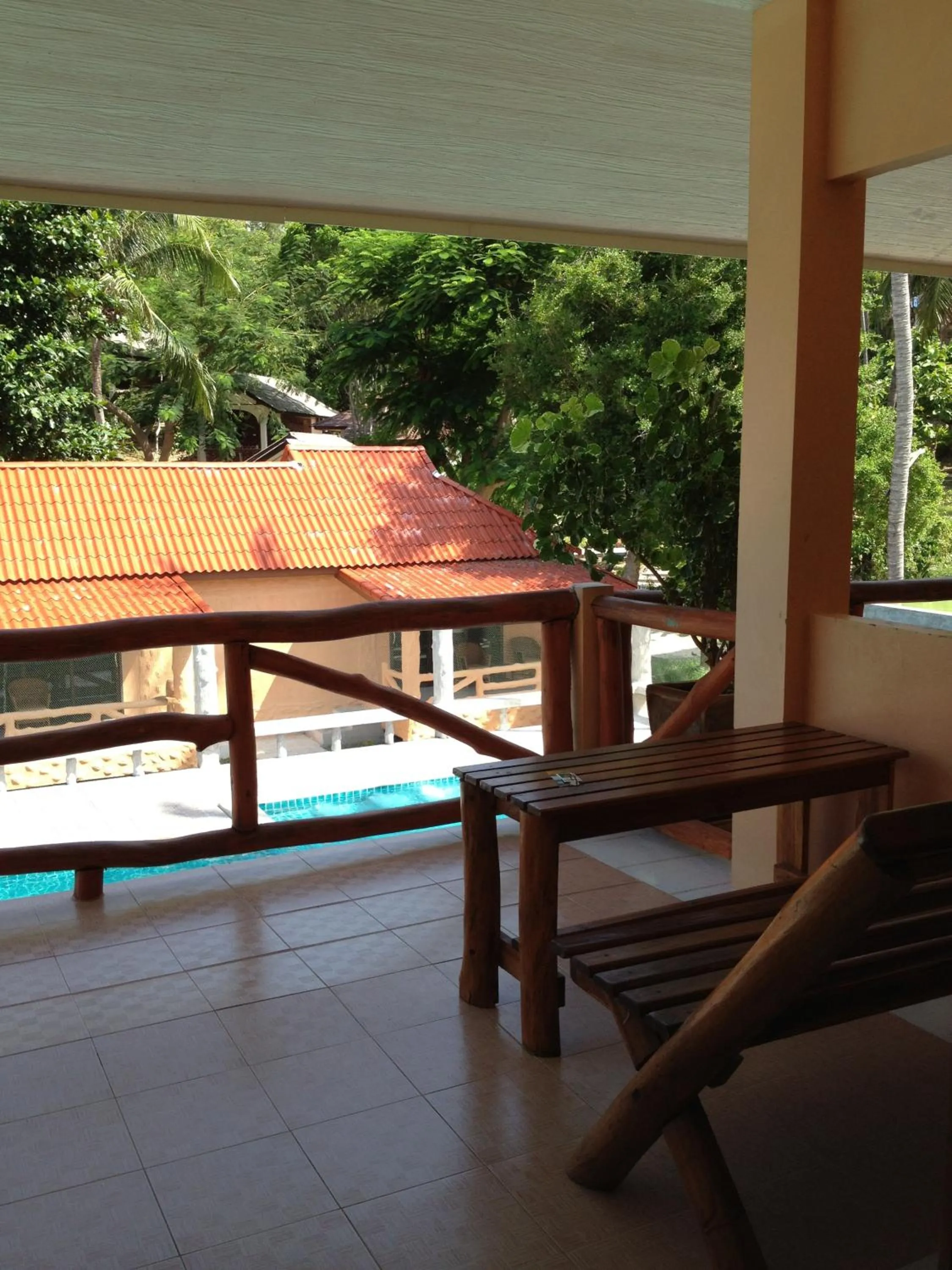 Balcony/Terrace in Paradise Bungalows