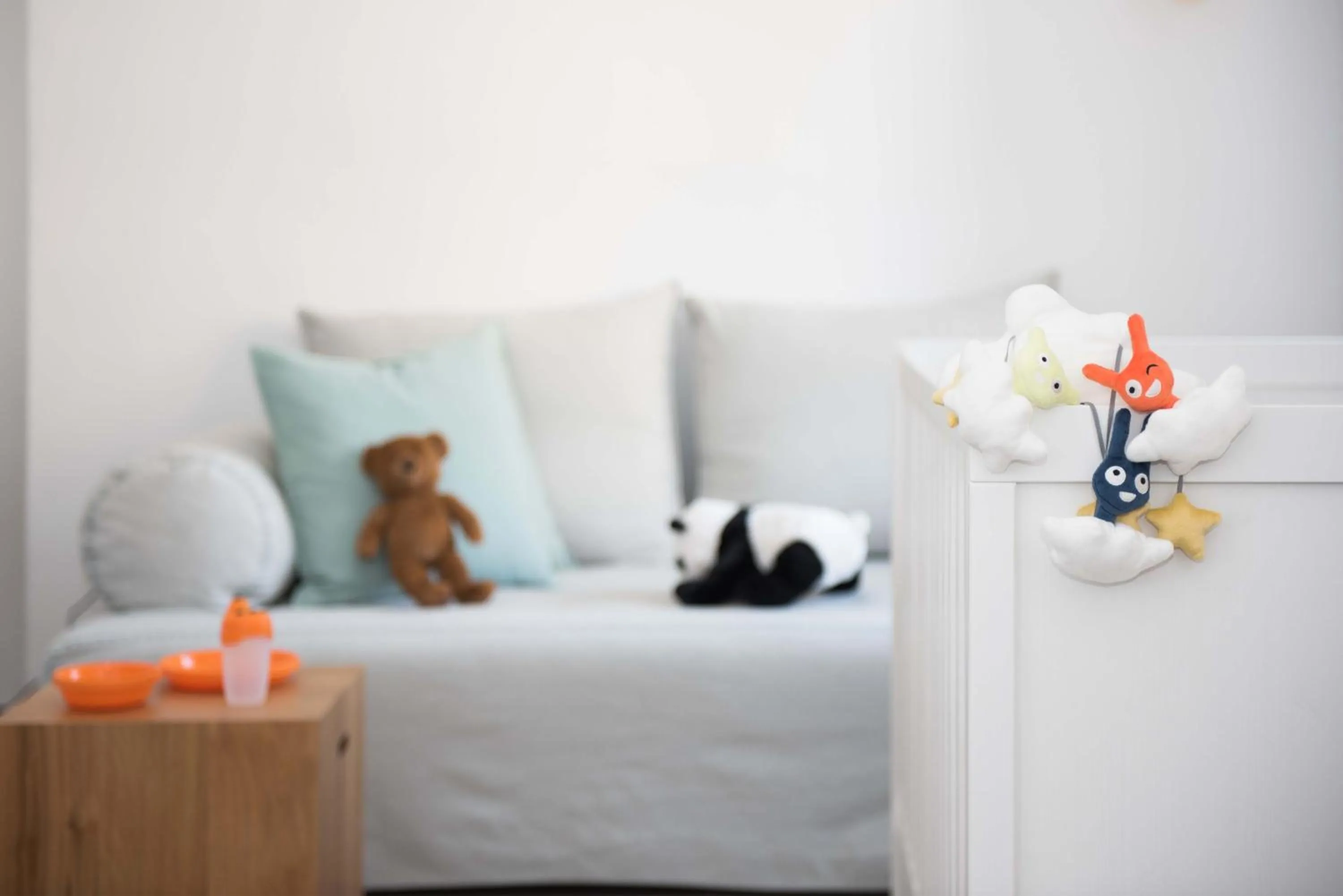 Decorative detail, Bed in Calme Suites Mani
