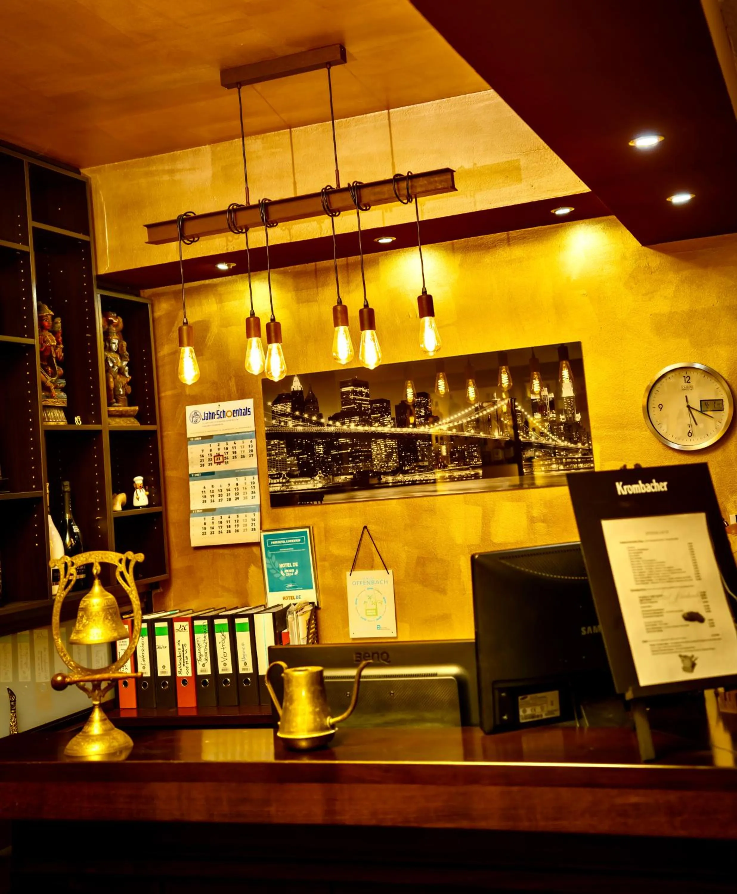 Lobby or reception in Parkhotel Lindenhof - KOSTENLOSE PARKPLÄTZE