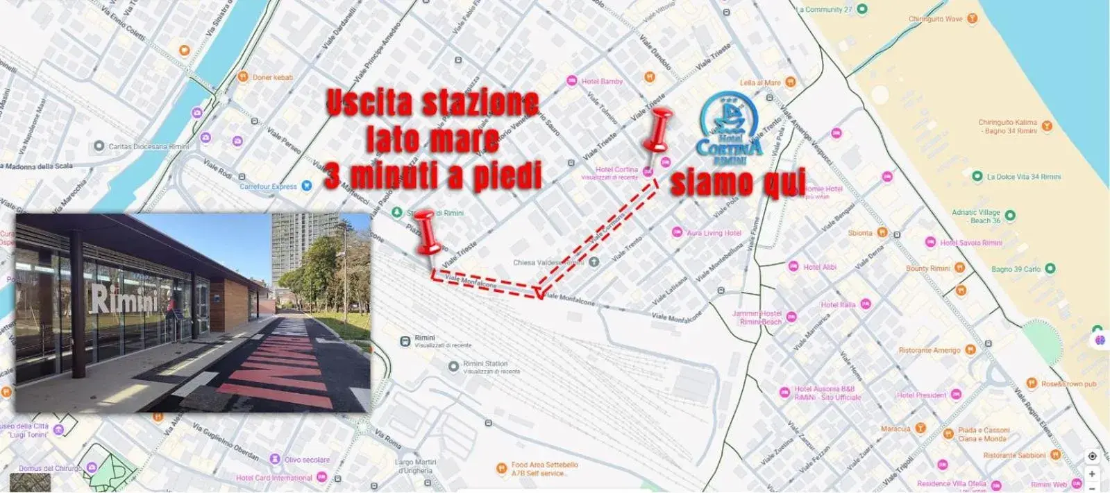 Property building in Hotel Cortina Property building in Hotel Cortina