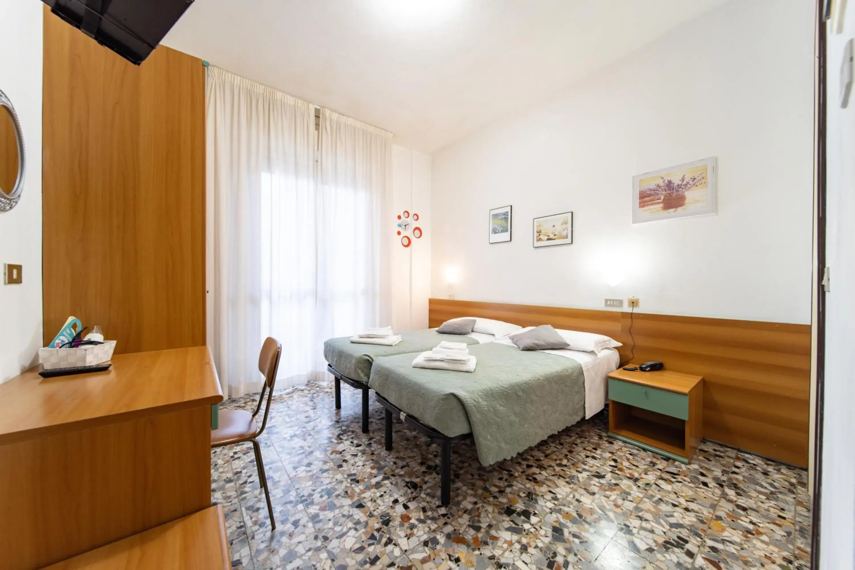 Bed in Hotel Cortina Bed in Hotel Cortina