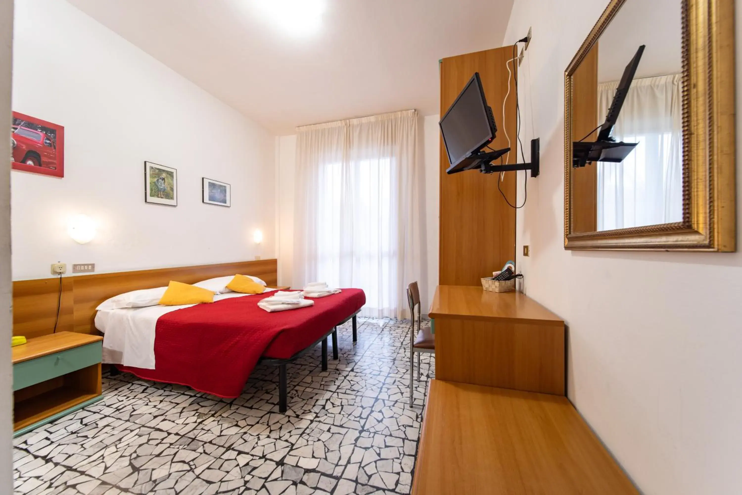 Bed in Hotel Cortina Bed in Hotel Cortina