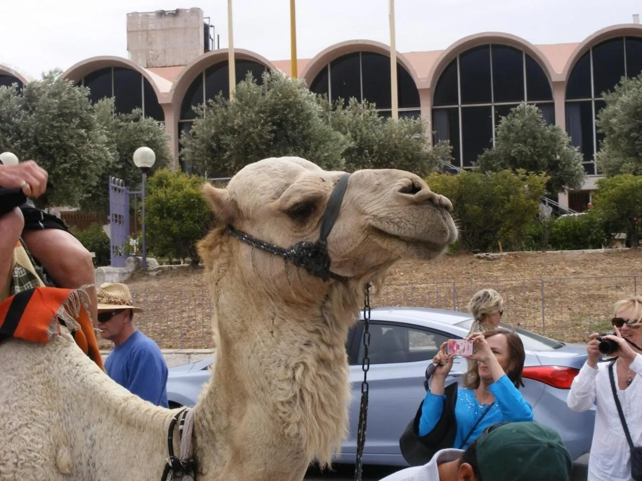 People in Seven Arches Hotel